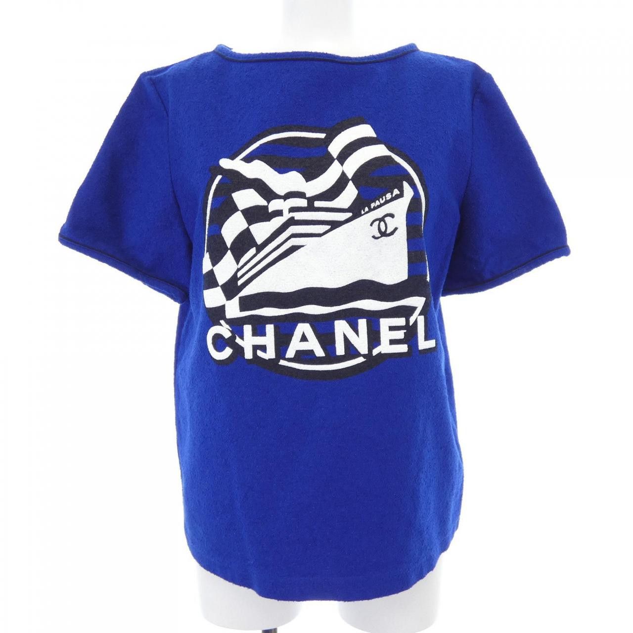 Chanel Chanel Chanel LA PAUSA T Shirt Textile T-Shirts P60455V38022 DUTY FREE for USA Size ONE SIZE - 1 Thumbnail