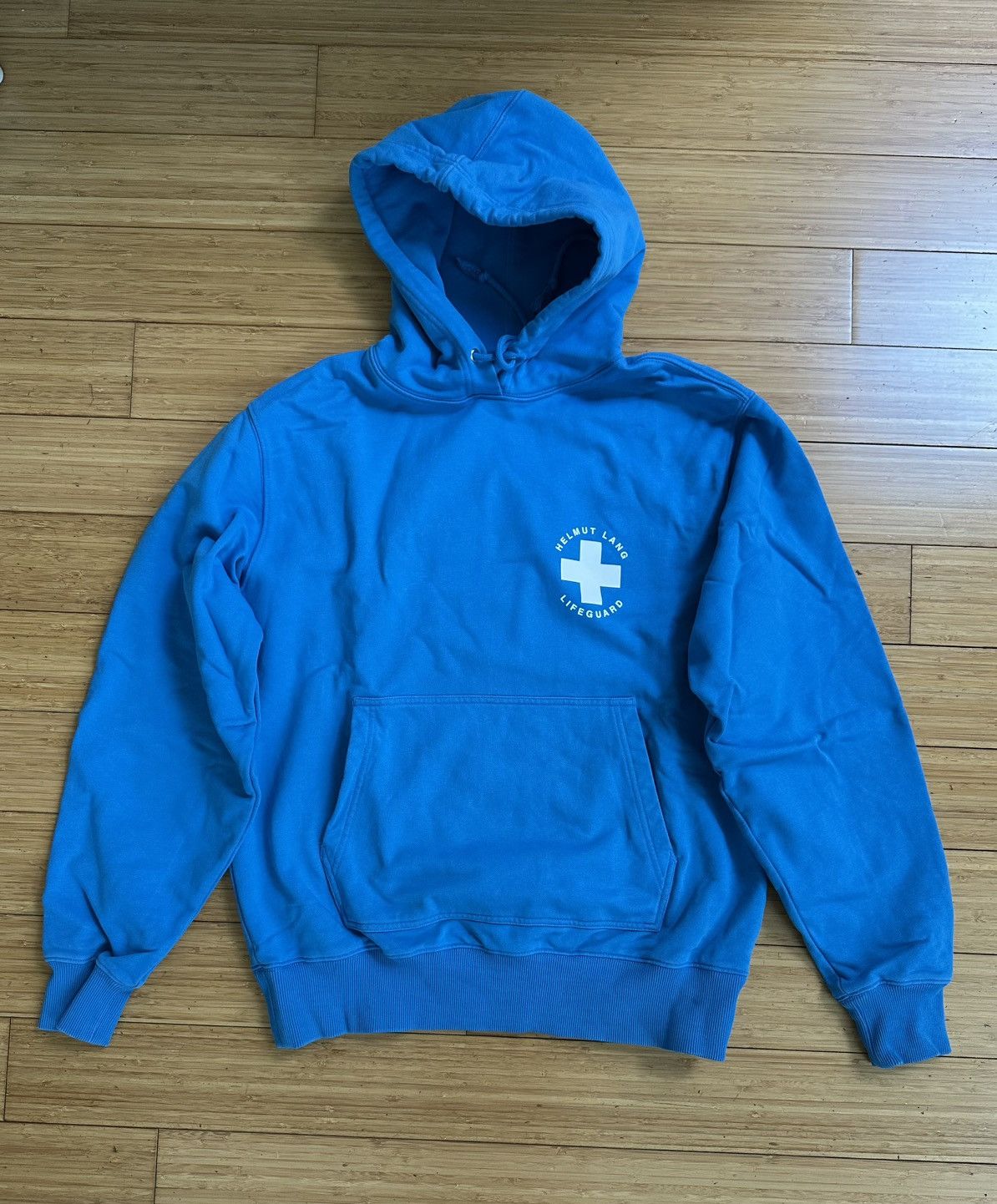 Helmut Lang Helmut Lang Knots Lifeguard Hoodie Blue Graphic Size US M / EU 48-50 / 2 - 1 Thumbnail