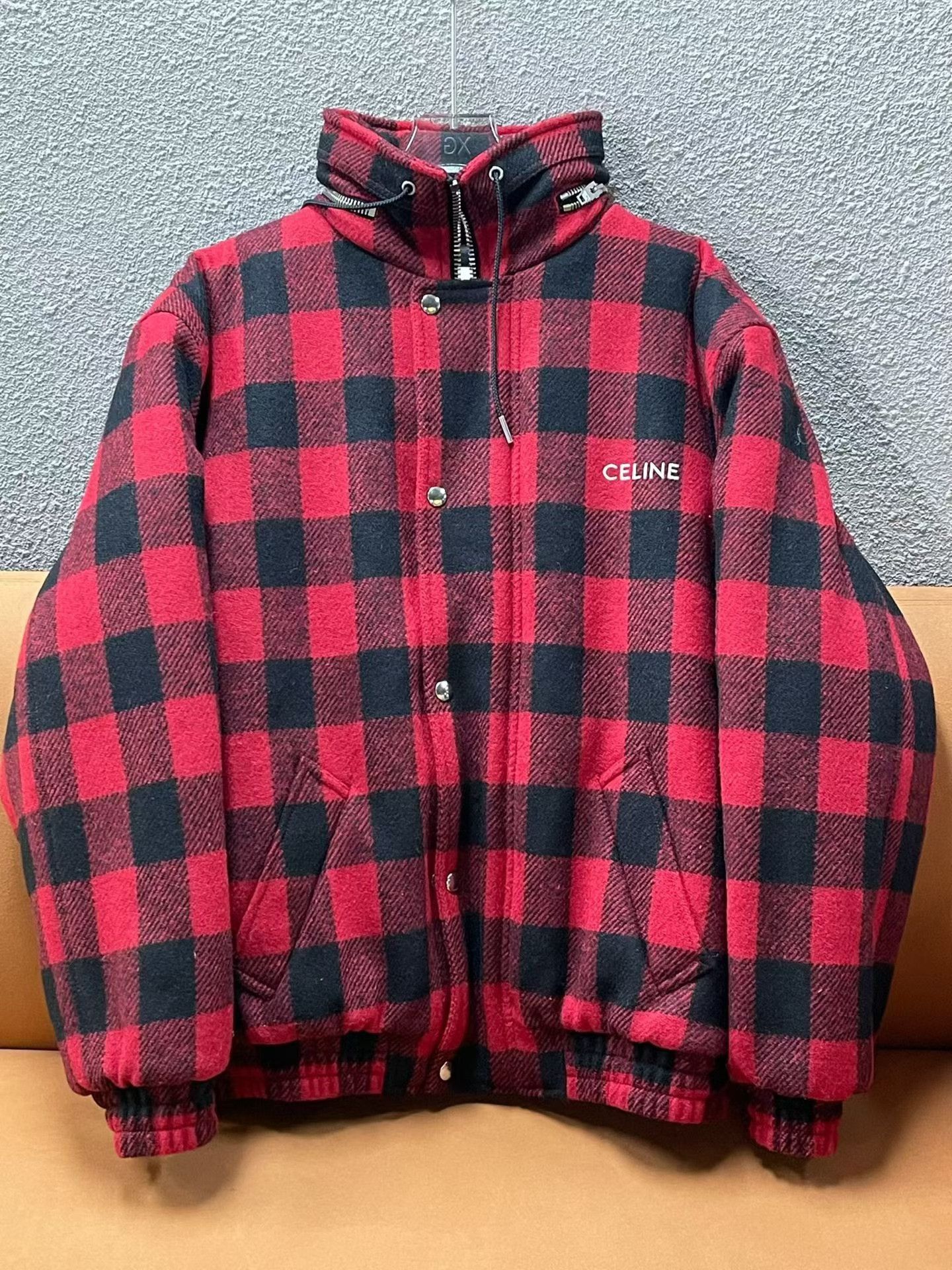Celine Celine Men's Red Letter Print Zip Jacket Size US M / EU 48-50 / 2 - 1 Thumbnail