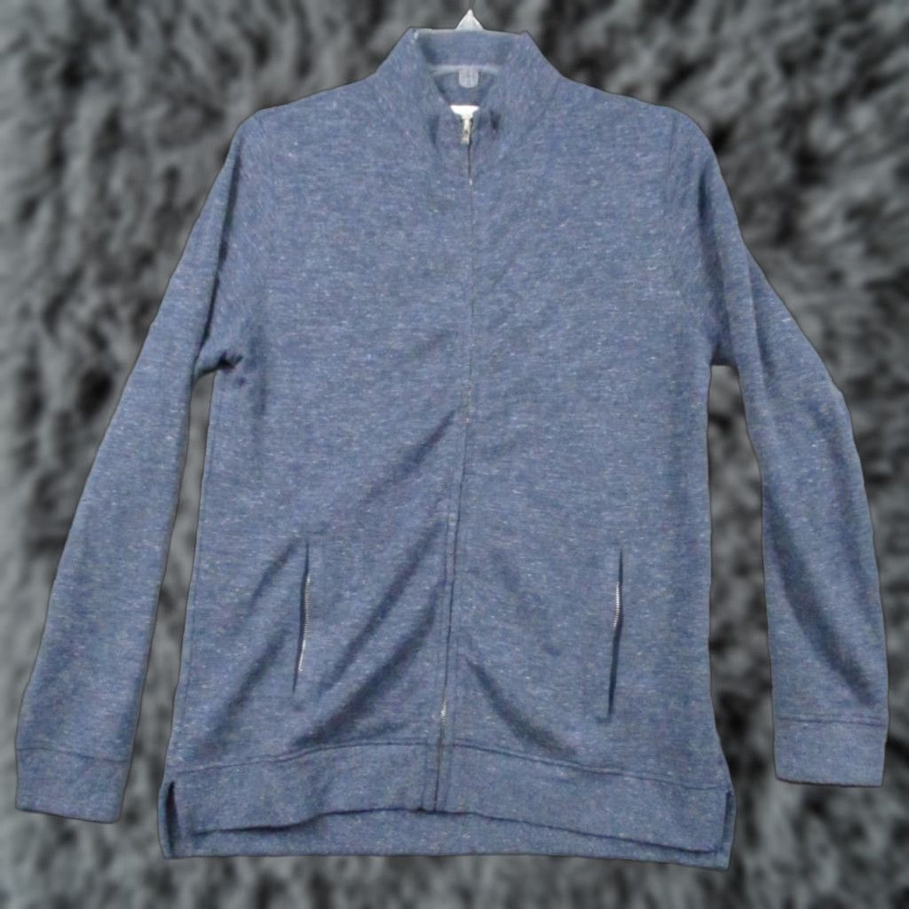 Peter Millar Peter Millar Crown Jacket Heathered Blue Full Zip Pockets Medium M Windbreaker Regular Golf Mens Sports Jacket Size US M / EU 48-50 / 2 - 1 Thumbnail