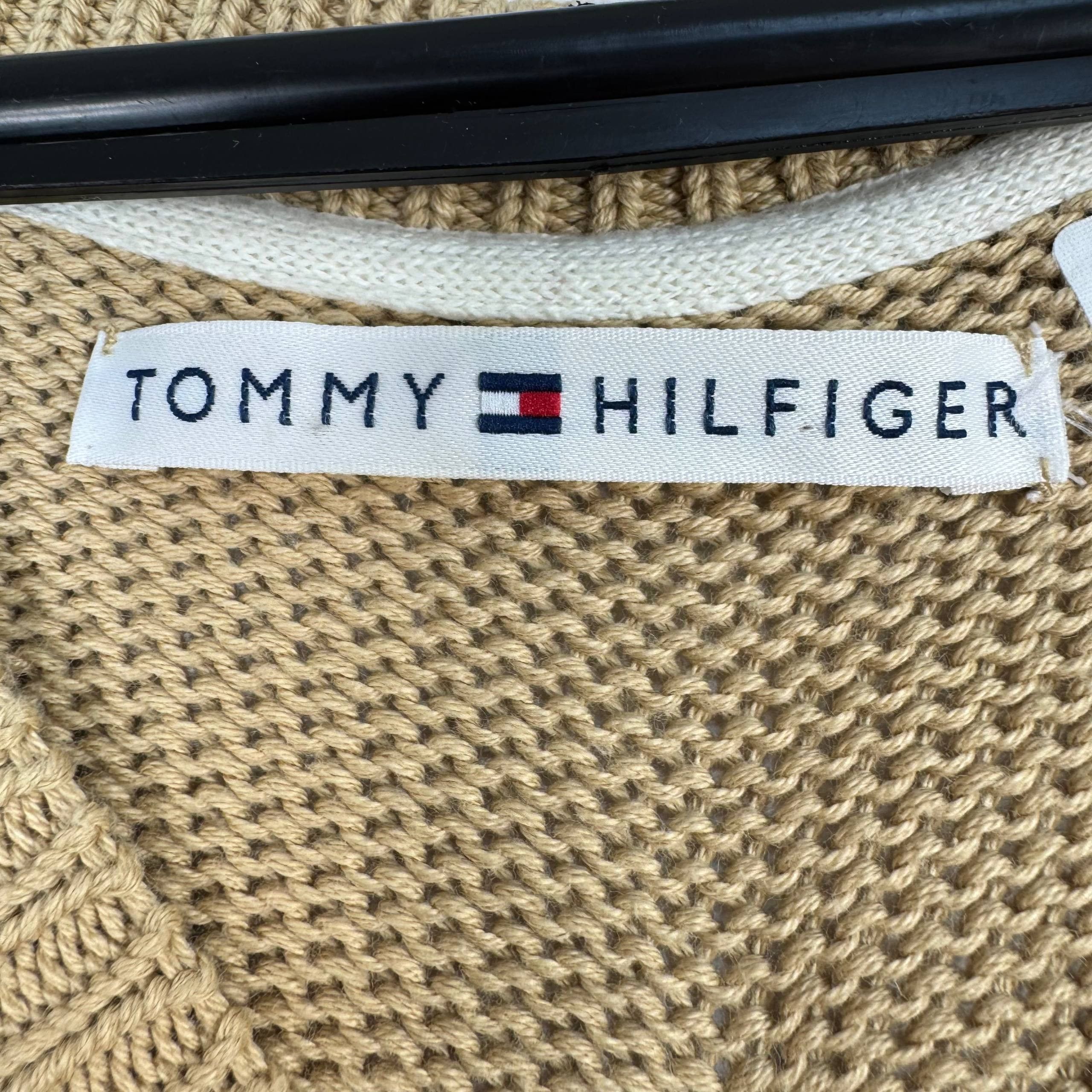 Tommy Hilfiger Tommy Hilfiger Knit V-Neck Sweater Beige Mens Size L Size US L / EU 52-54 / 3 - 4 Thumbnail