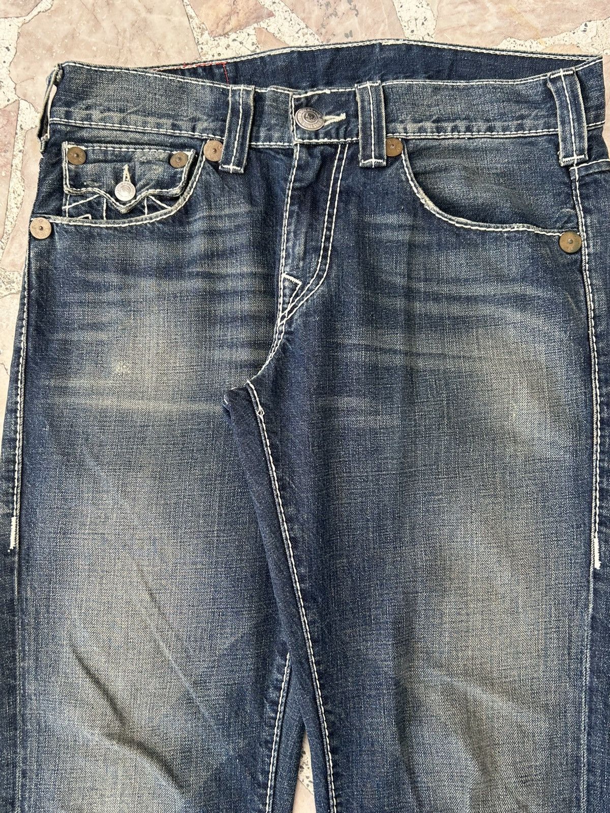 True Religion True Religion Billy Waist 34 Vintage Denim Size US 34 / EU 50 - 3 Thumbnail