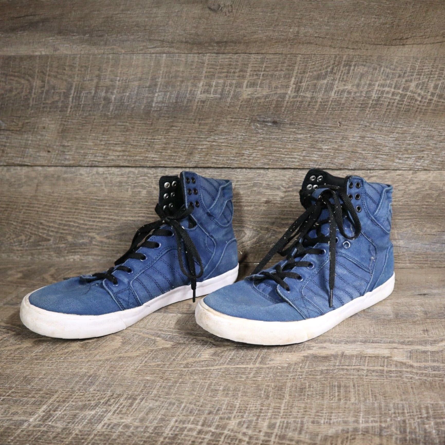 Supra Vintage Supra Skytop Sneakers Men 10 Athletic Black Navy 90s Size US 10 / EU 43 - 2 Thumbnail