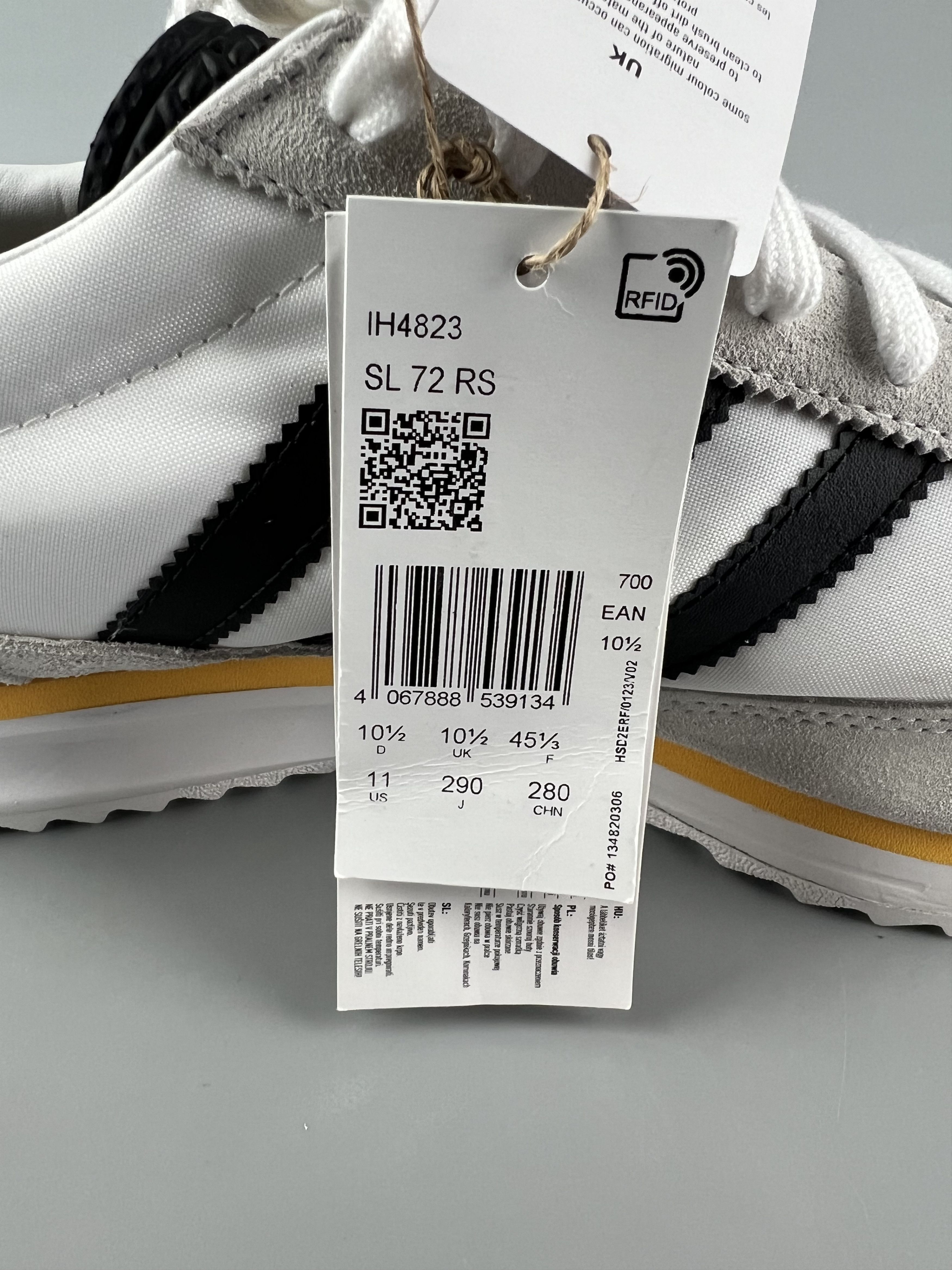 Adidas Adidas SL72 RS Gray White Black Casual Sneakers Size US 11 / EU 44 - 8 Thumbnail