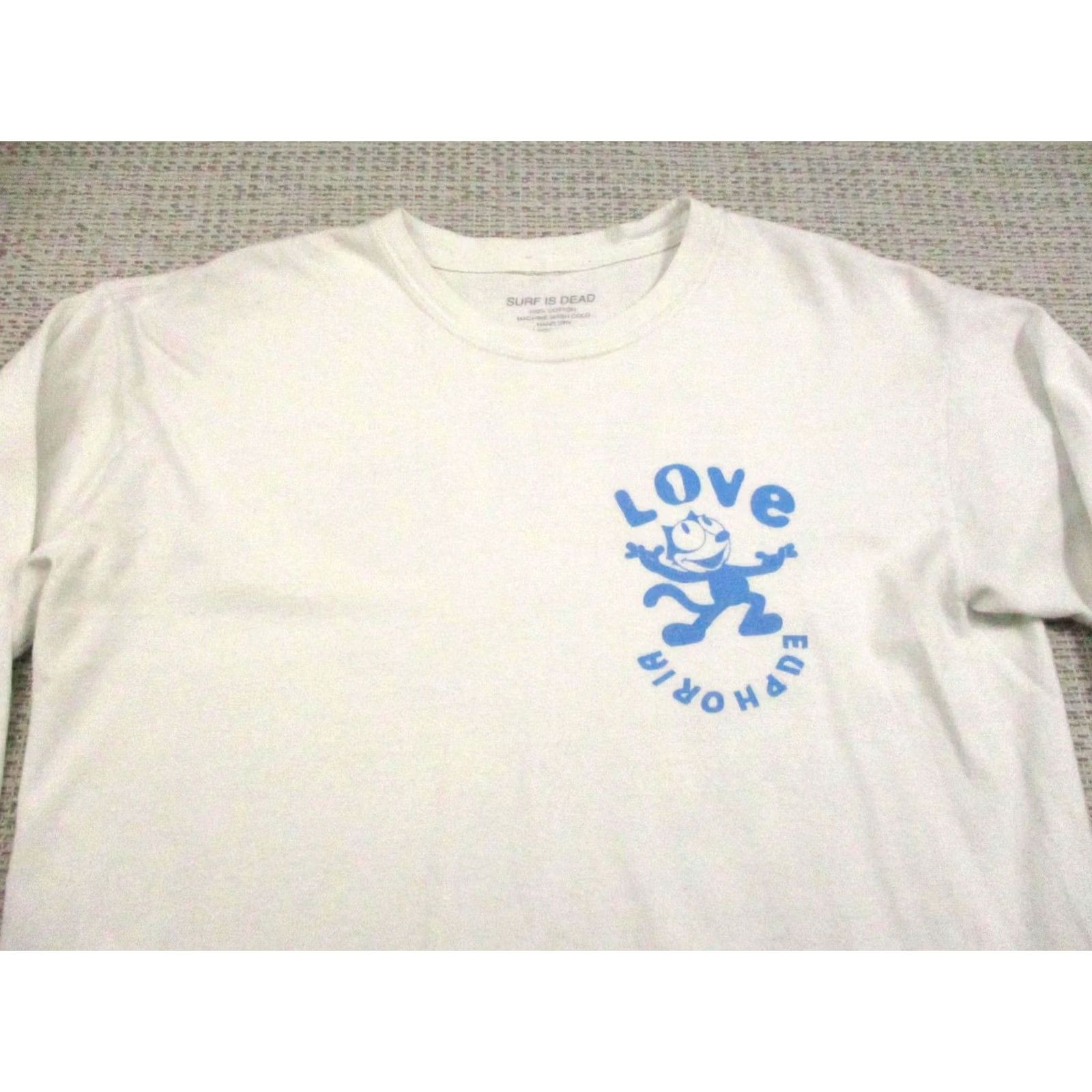 Vintage Surf Is Dead Shirt Mens Medium White Long Sleeve USA Made Graphic Love Euphoria Size US M / EU 48-50 / 2 - 6 Thumbnail