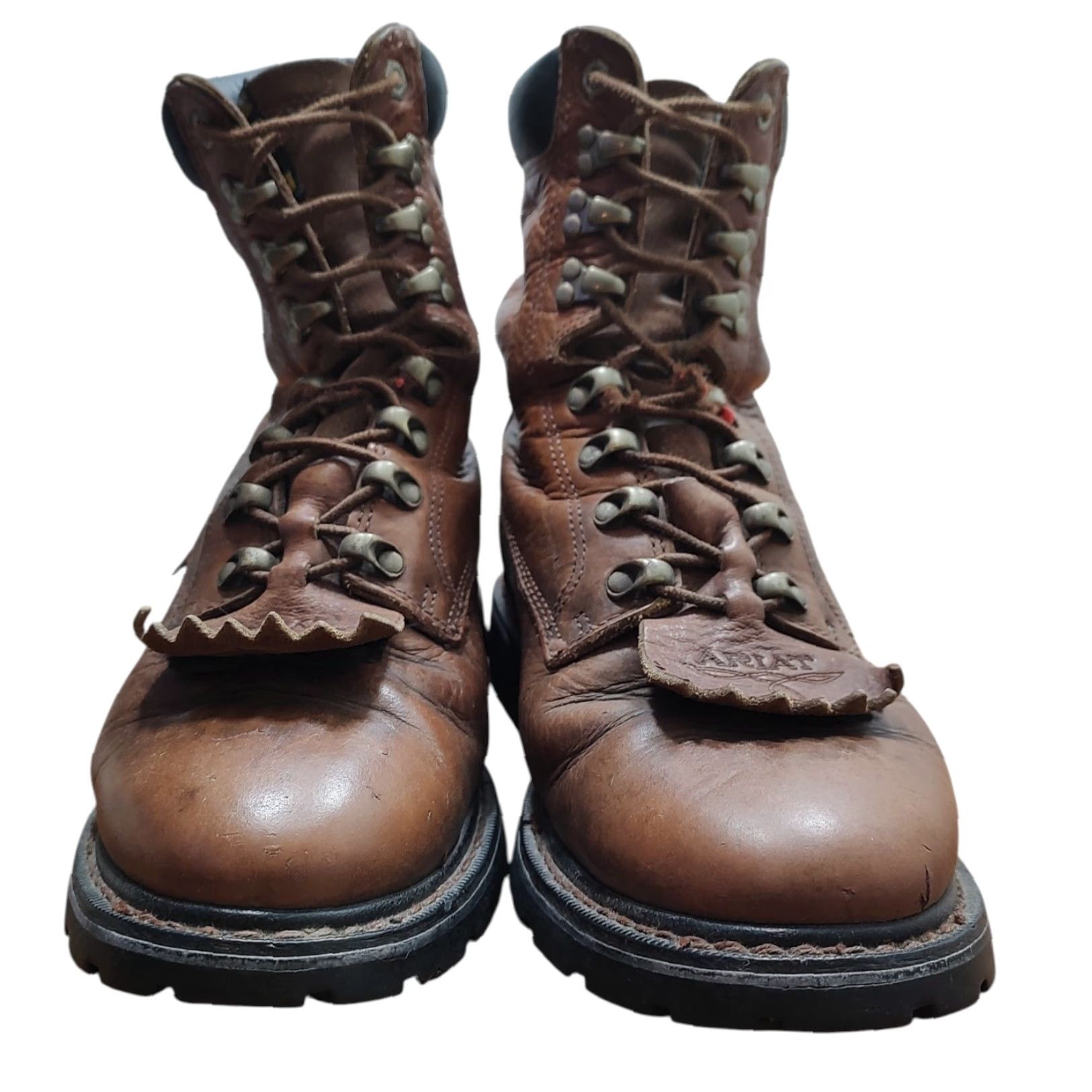 Ariat Ariat Boots Mens 9.5 D Brown Leather Western 37820 Lace Up Cowboy Farm Oil Resistant Balance Boots Size US 10 / EU 43 - 4 Thumbnail