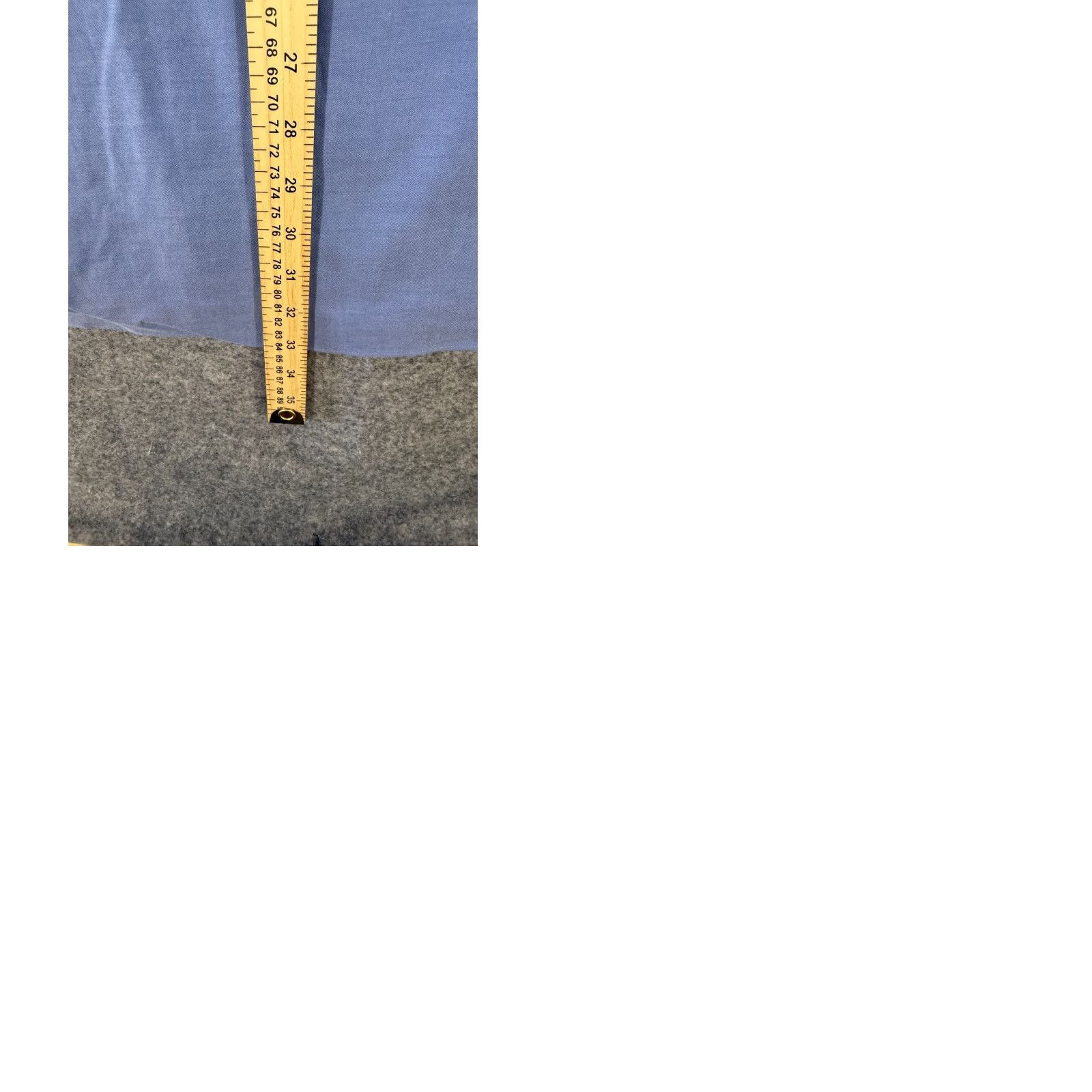 Brooks Brothers Brooks Brothers Dress Shirt Mens 17 1/2-33 Blue Stretch Madison Fit Non-Iron Regular Long Sleeve Button Cuff Chest 53 in Solid" Size 48R - 9 Thumbnail