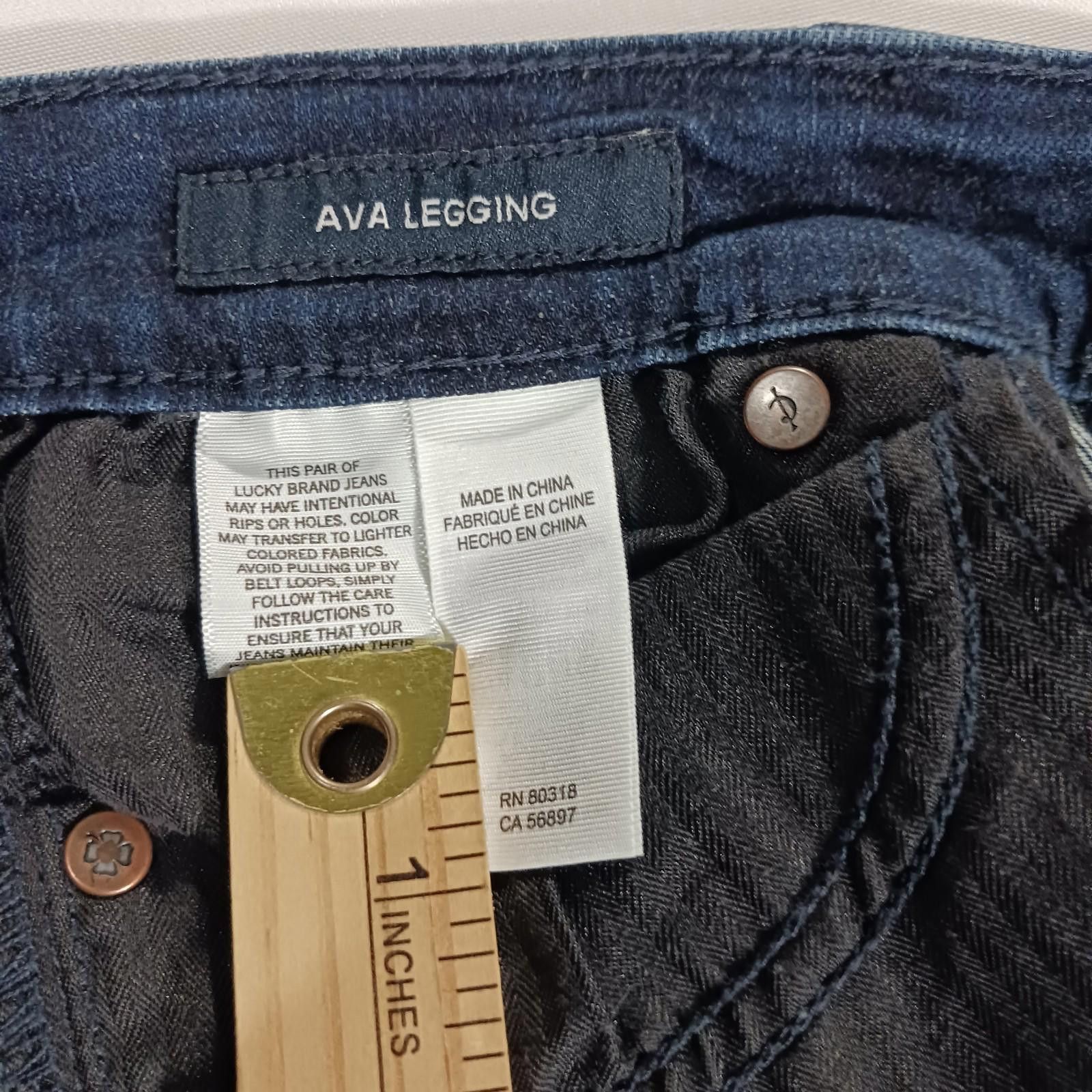 Lucky Brand Lucky Brand Women Blue Ava Legging Soft Skinny Pant Sz 2/26 Size 26" / US 2 / IT 38 - 5 Thumbnail