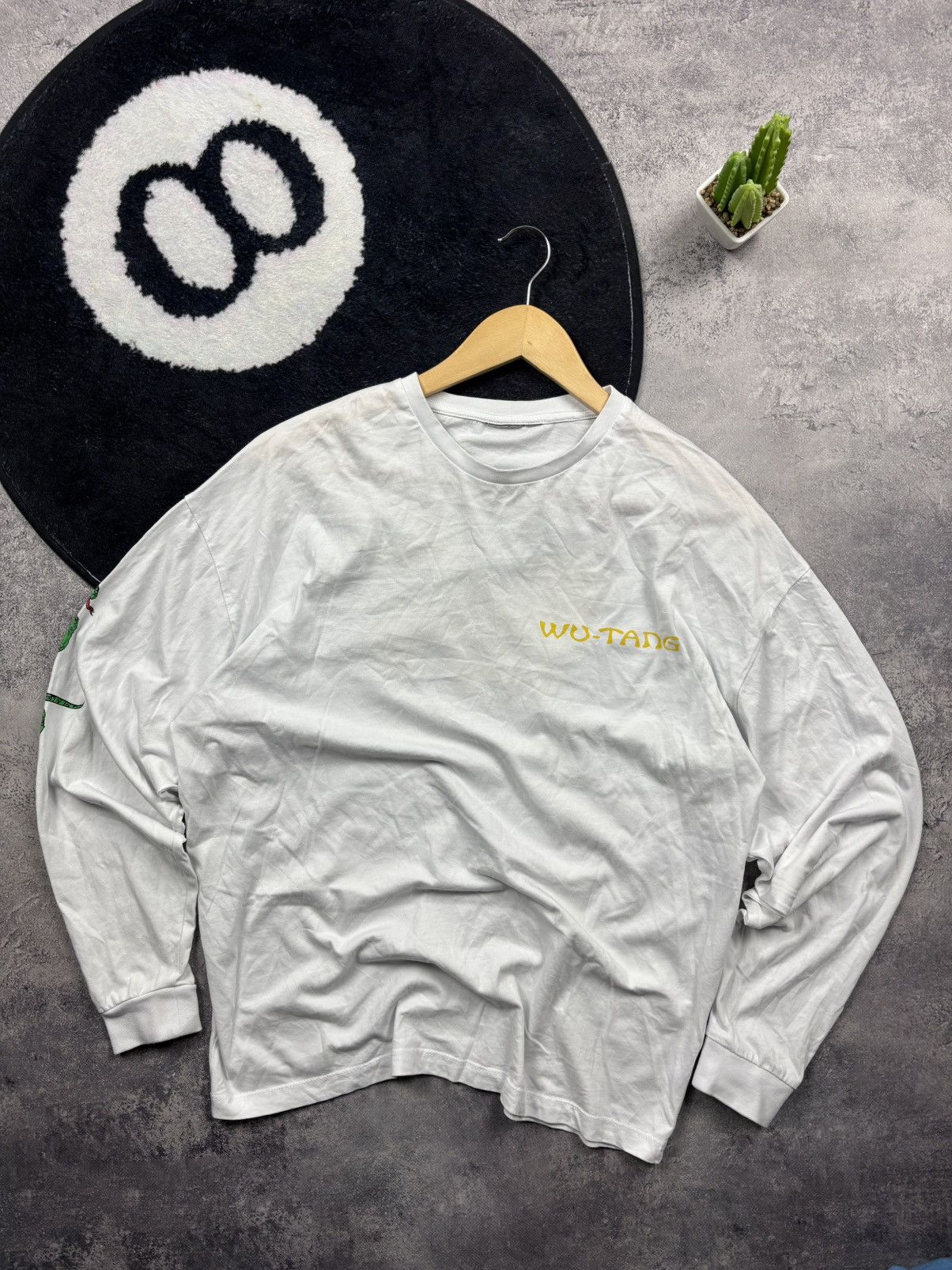 Vintage WU-TANG Hype Rare Big DragonLogo Streetwear White Longsleeve Size US M / EU 48-50 / 2 - 7 Thumbnail