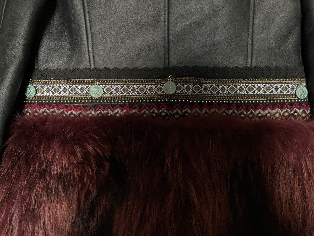 Vintage Unique sheepskin, design inspired by Kazakhstan. Size M / US 6-8 / IT 42-44 - 5 Thumbnail