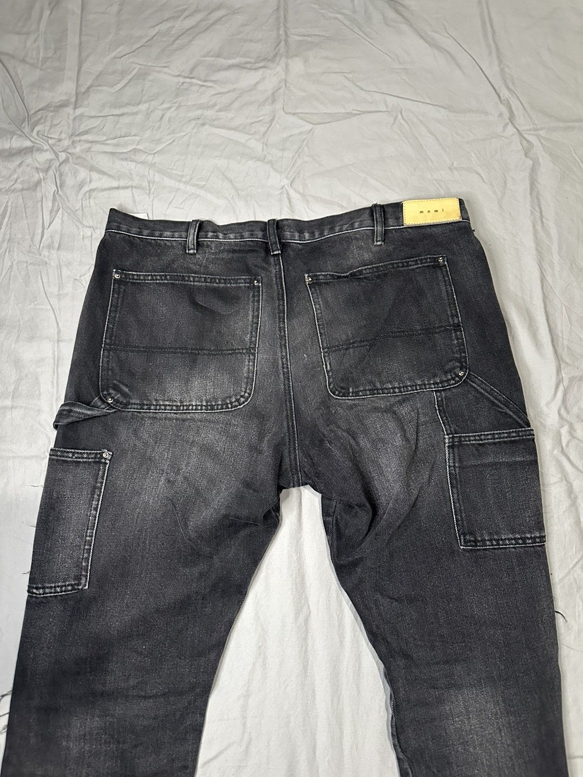 MNML Black Carpenter tattered jeans Size US 36 / EU 52 - 6 Thumbnail