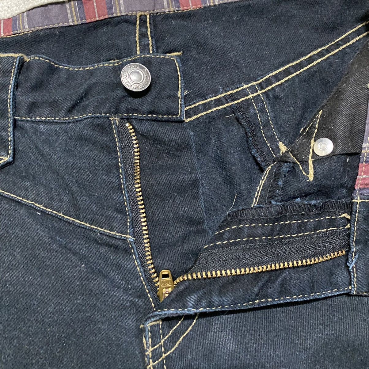 PPFM PPFM Checkered Denim Jeans Cropped Size US 31 - 20 Thumbnail