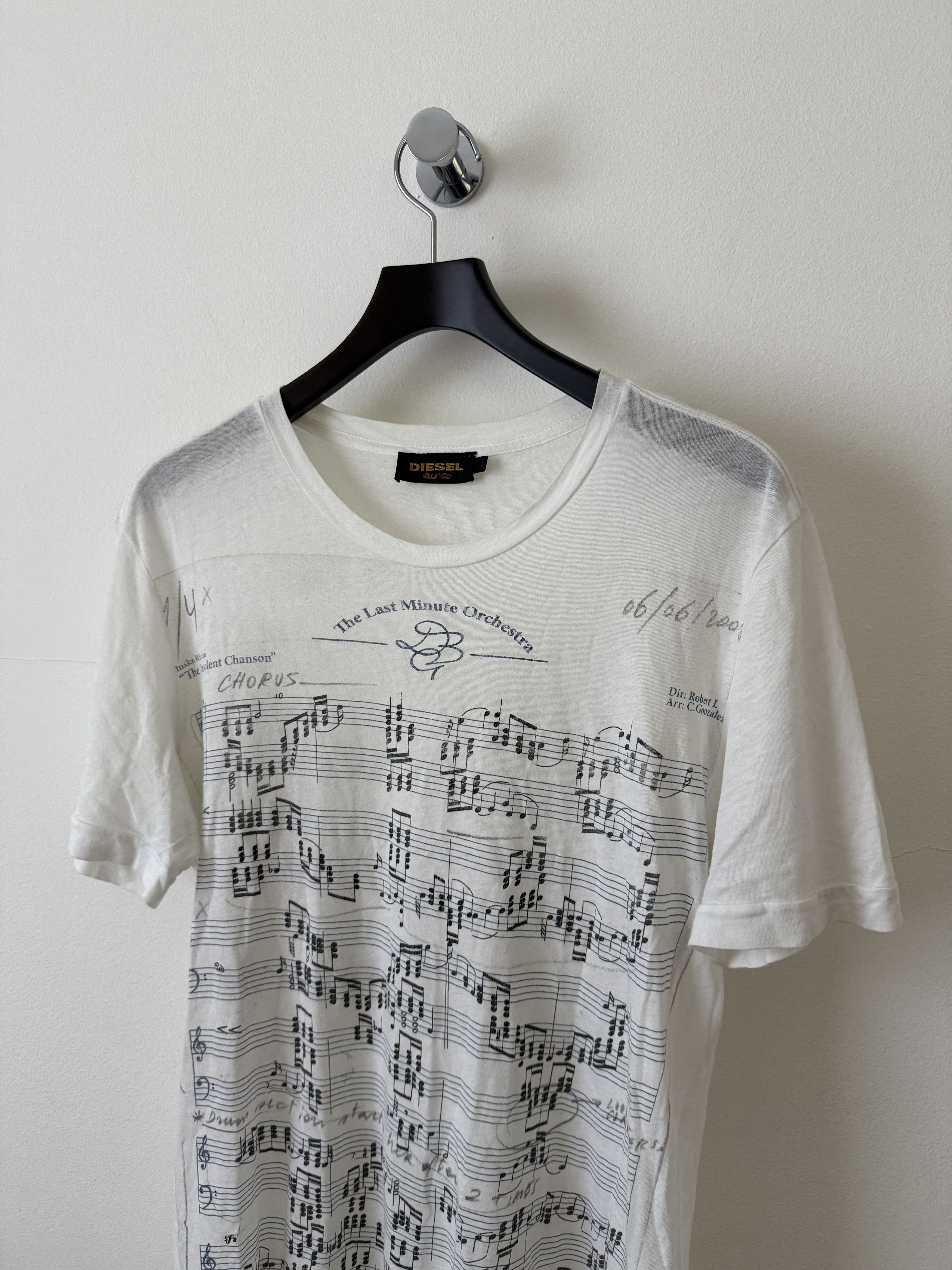 Diesel Black Gold Piano Sheet Music Tee Size US S / EU 44-46 / 1 - 4 Thumbnail
