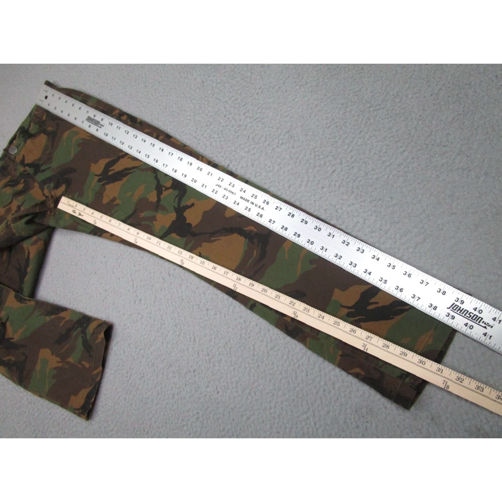 RVCA RVCA Camouflage Straight Jeans Pants 28 Multicolor Mens Size US 28 / EU 44 - 2 Thumbnail