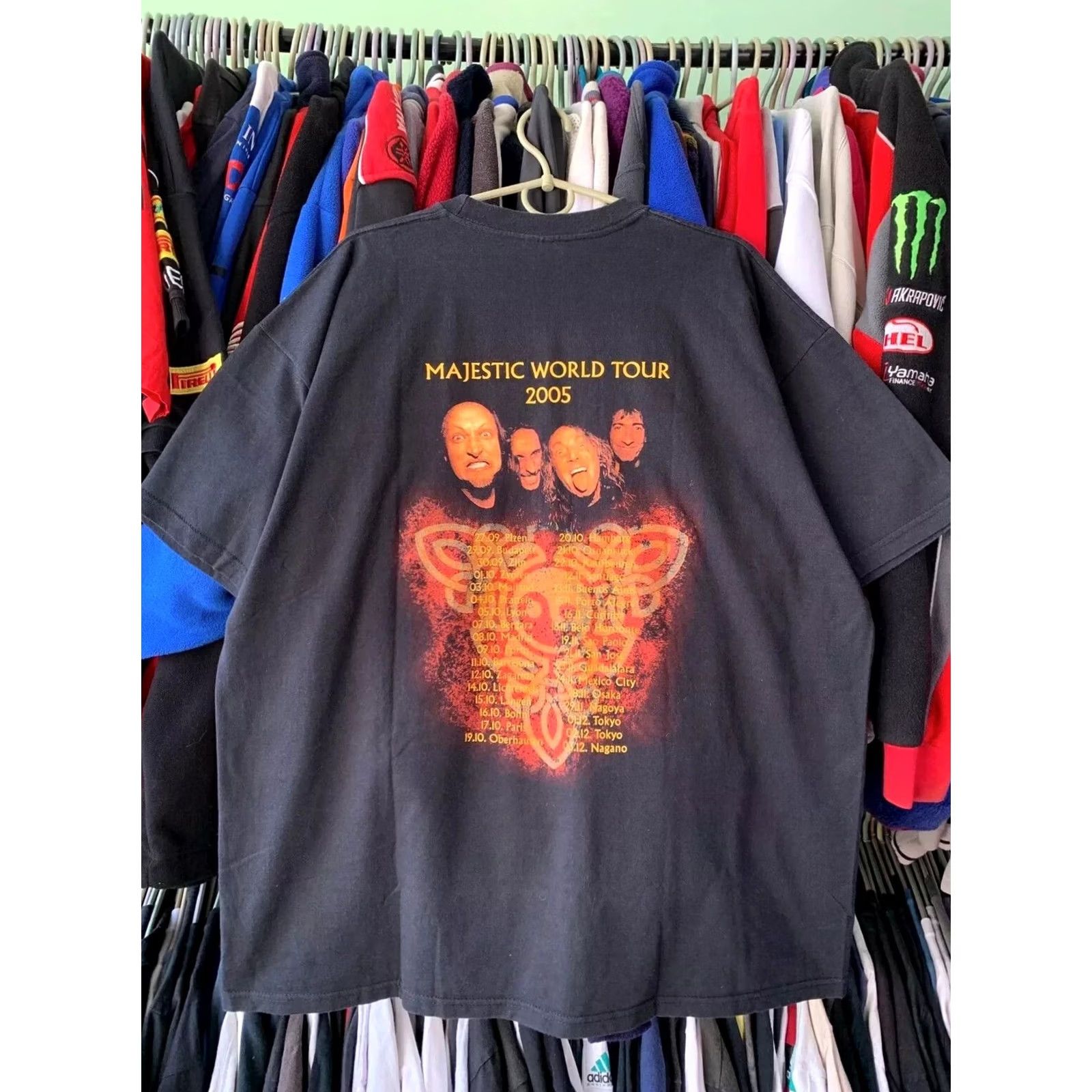 Fruit Of The Loom VINTAGE Gamma Ray Majestic World Tour Band Tee T-Shirt Men XL Black Cotton Fruit of the Loom Crew Neck Short Sleeve Size US XL / EU 56 / 4 - 2 Thumbnail