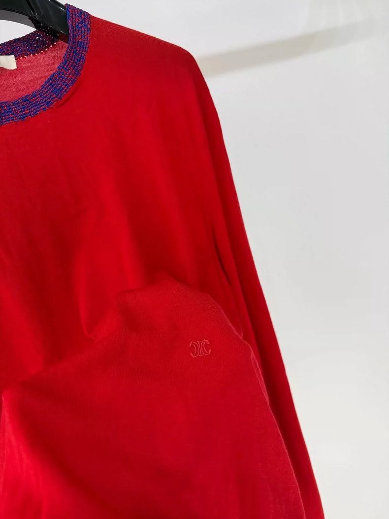 Celine Celine ColorBlocked Knit Sweater Size XS / US 0-2 / IT 36-38 - 3 Thumbnail