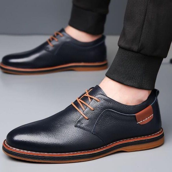Designer Men's Fashion British Round Toe Lace Up Sport Shoes Casual Size US 11 / EU 44 - 1 Thumbnail