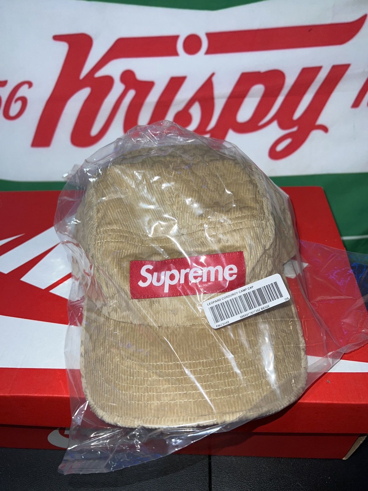 Supreme Supreme camp leopard cap beige | Grailed