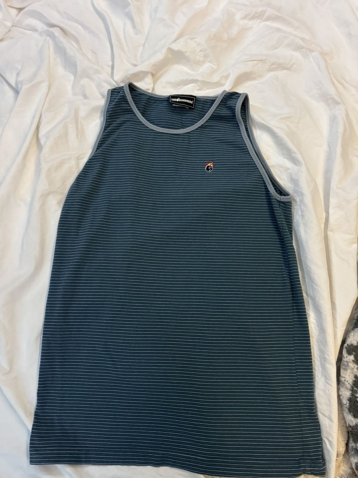 The Hundreds 2012 The Hundreds pinstripe Adam bomb tank top sleeveless Size US L / EU 52-54 / 3 - 1 Thumbnail