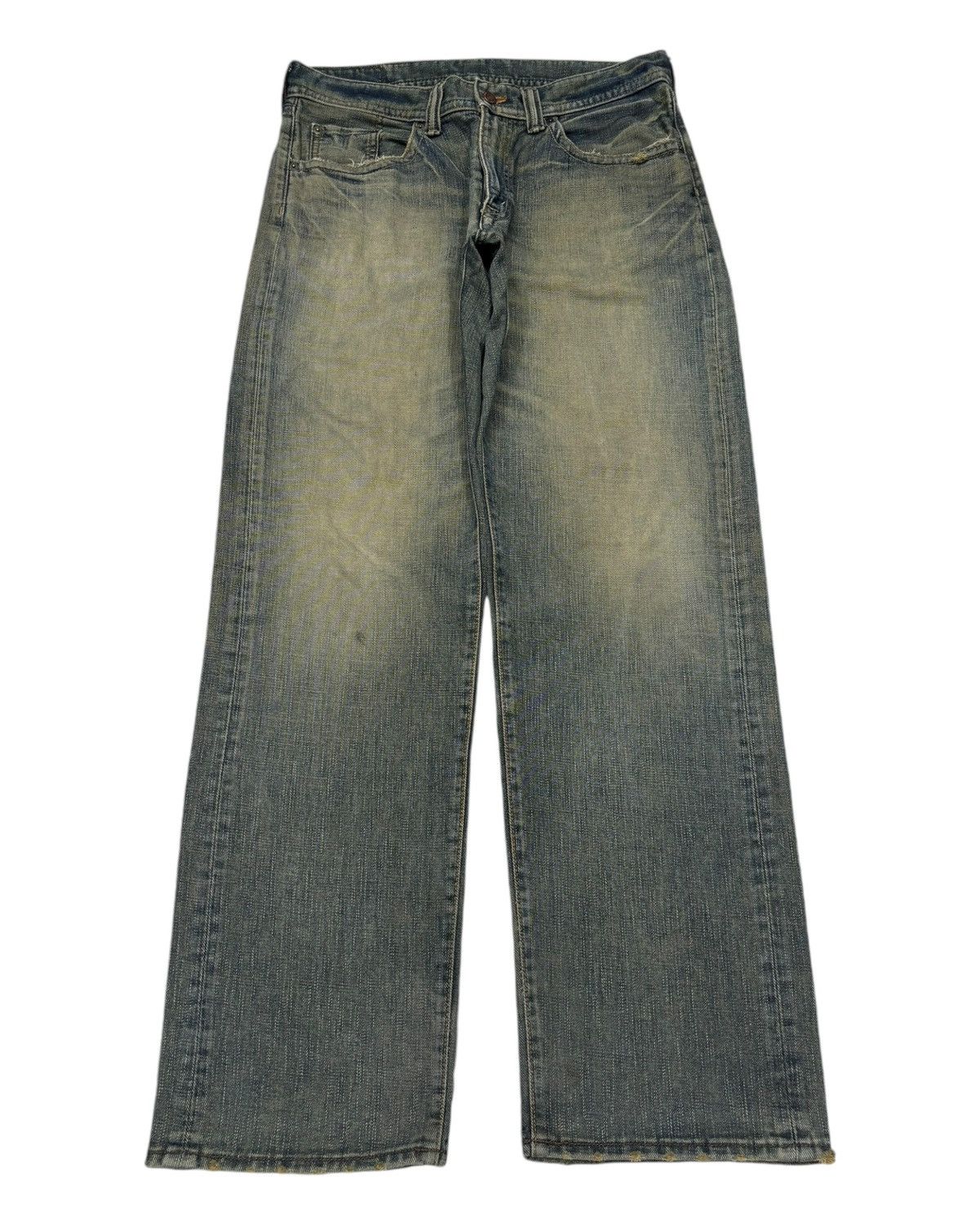 Diesel 🔥VINTAGE MUD WASH BAGGY JEANS GL HEART DENIM DIESEL STYLE Size US 33 - 1 Thumbnail