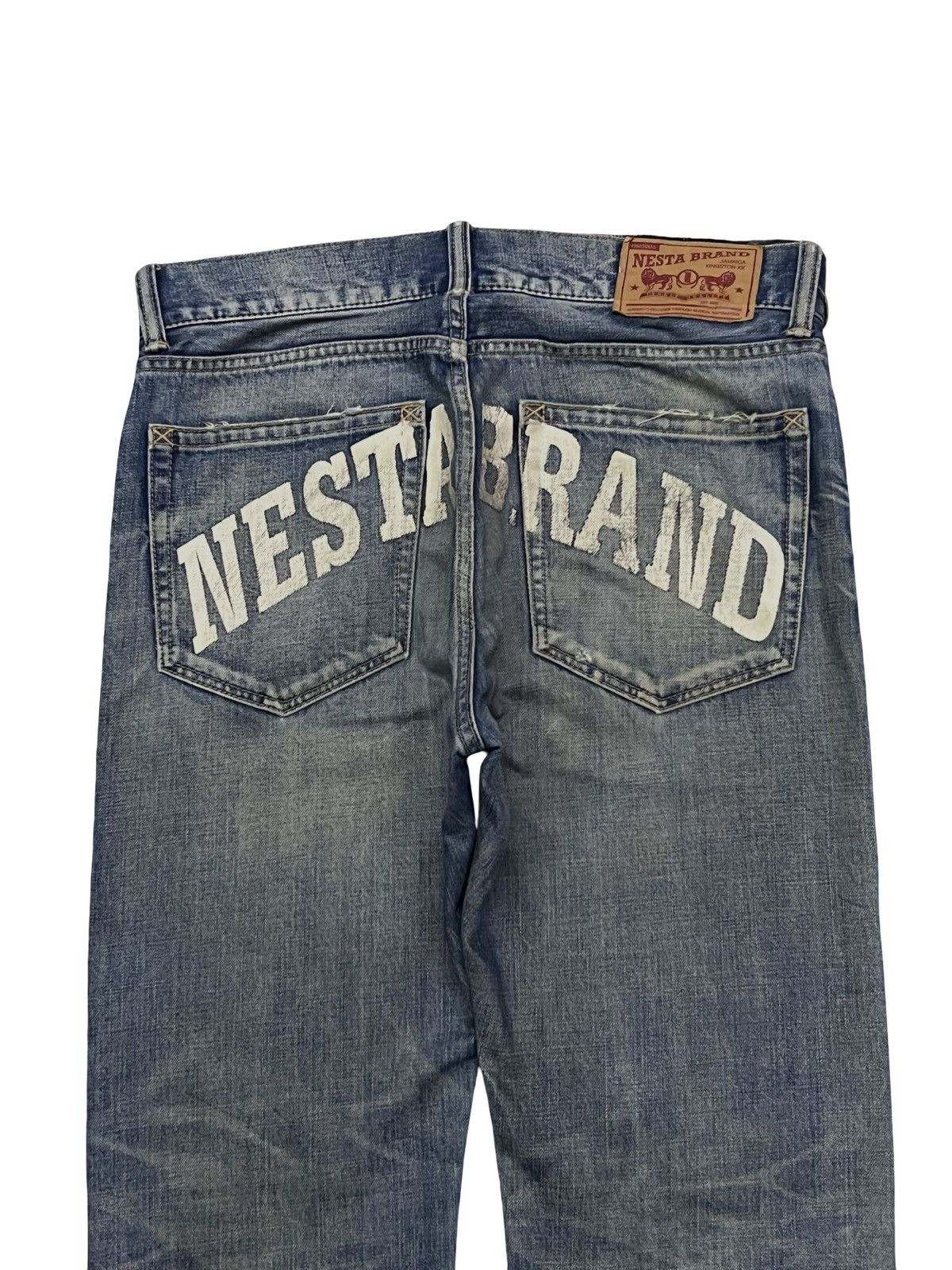Japanese Brand Vintage 00s NESTA BRAND (Nesta Japan) Japanese Denim - W35 Size US 35 - 5 Thumbnail