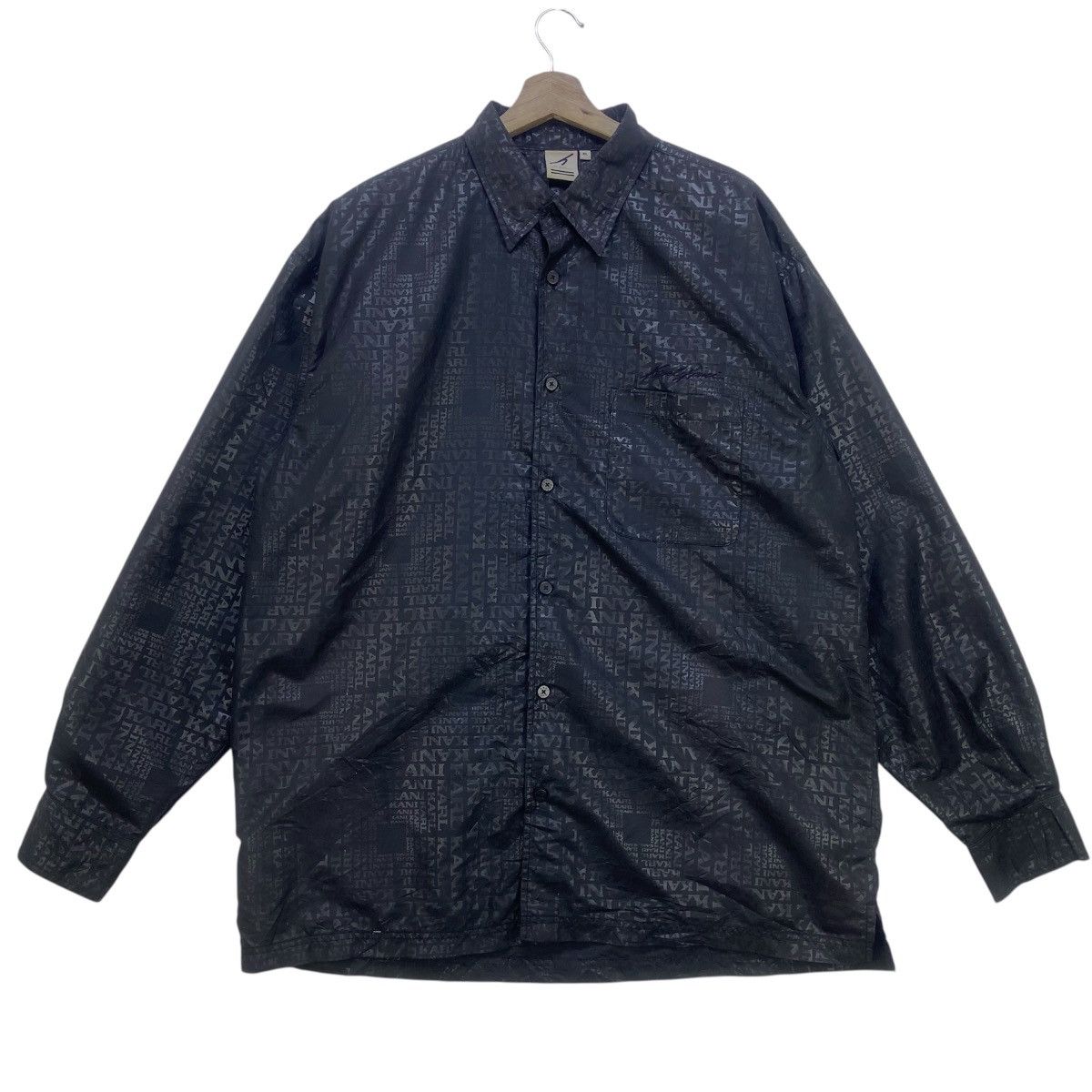 Karl Kani Karl Kani Full Print Monogram Polyester Shirt Size US XL / EU 56 / 4 - 1 Thumbnail