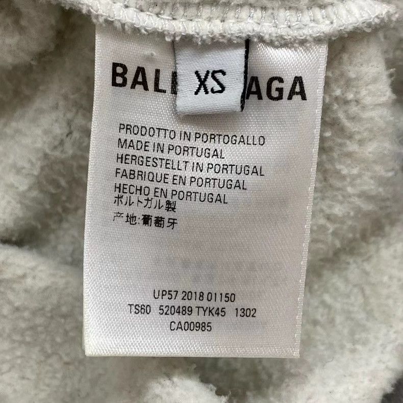 Balenciaga Balenciaga Grey Hat Letter Hoodie 2501-Nextarrow Size US XS / EU 42 / 0 - 4 Thumbnail