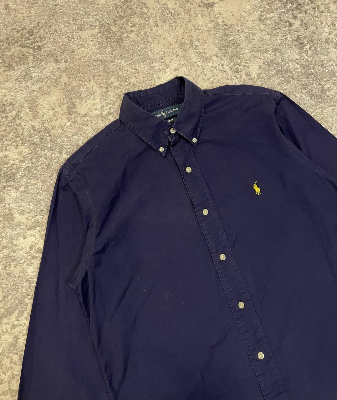 Ralph Lauren Vintage Ralph Lauren Shirt Custom Fit Navy Blue Men’s Size US M / EU 48-50 / 2 - 3 Thumbnail