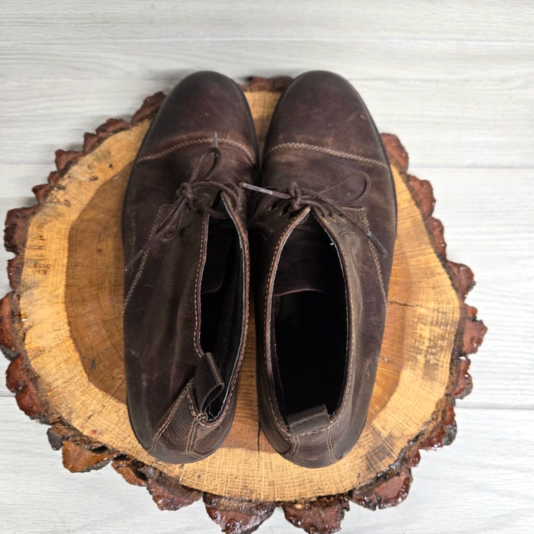 Clarks Clarks Men's Chukka Boots Ankle Leather Brown Cap Toe Lace Up Casual Workwear 2018 Size ONE SIZE - 5 Thumbnail