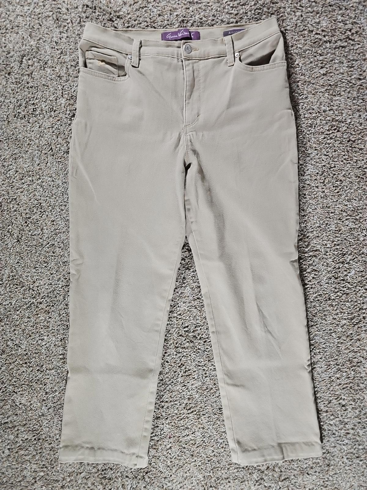 Other Gloria Vanderbilt Amanda Sz 10P Khaki Pants Size 32" / US 10 / IT 46 - 1 Thumbnail