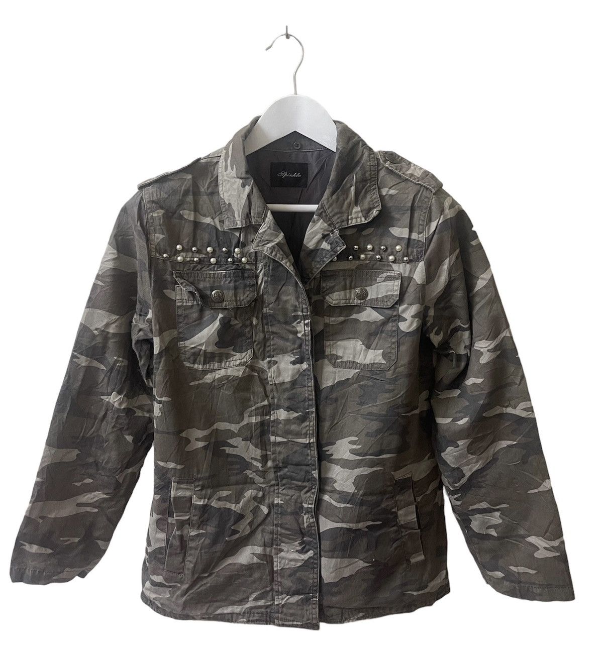 Vintage Spinkle Camo Military Jacket