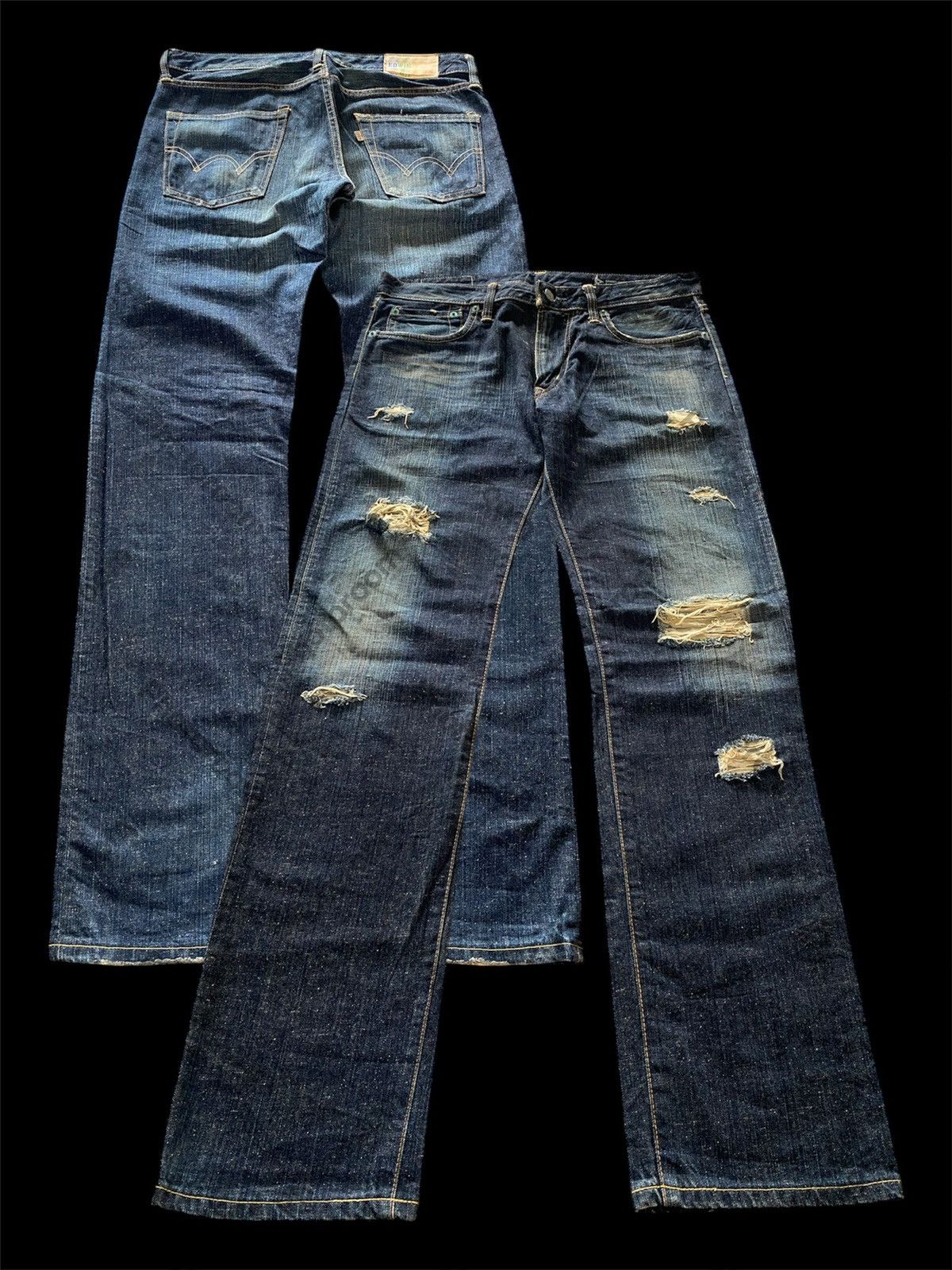 Edwin × Hysteric Glamour × Tornado Mart Vintage Jeans Japanese Edwin 502 Mud Rusty Distressed Size US 32 / EU 48 - 1 Thumbnail