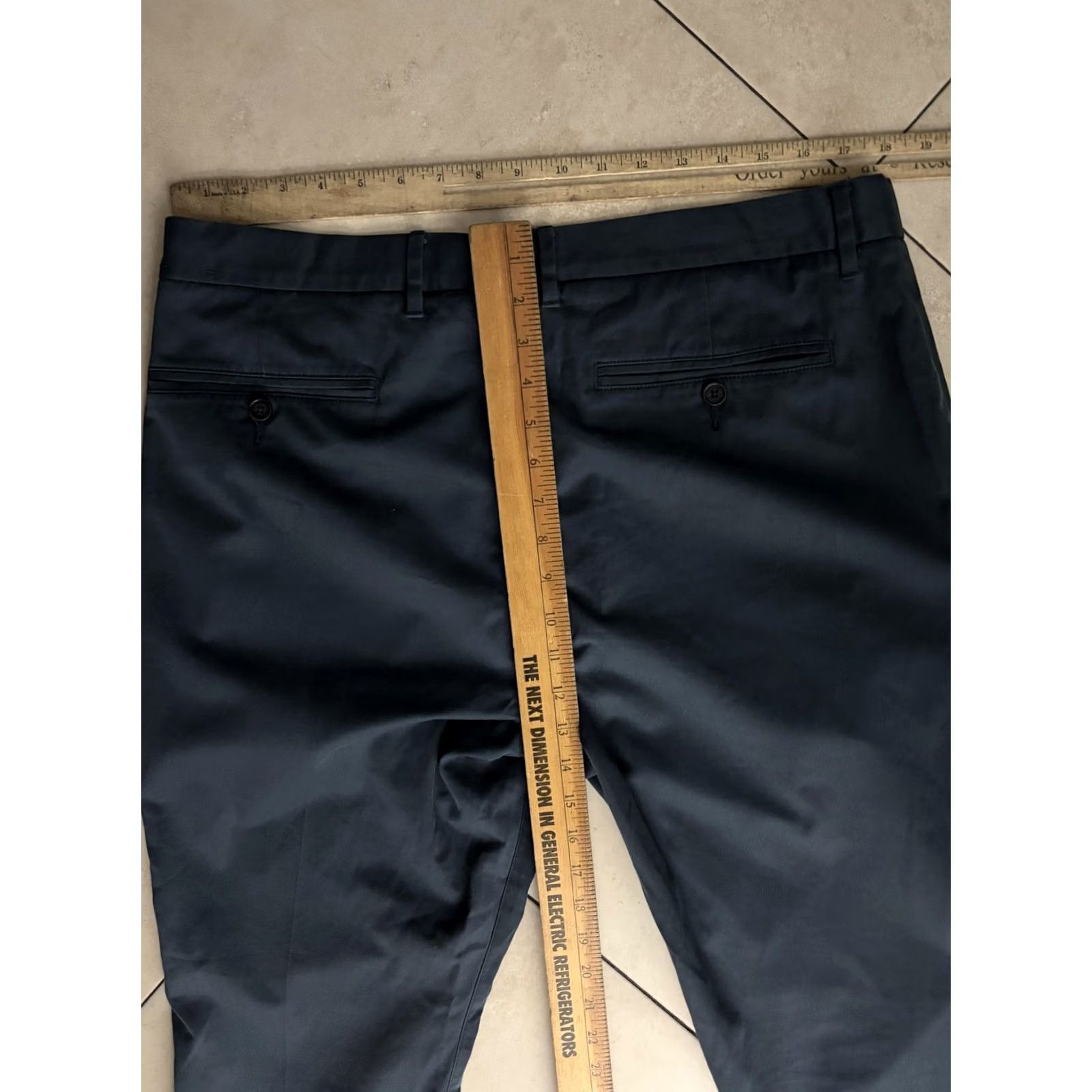 Bonobos Bonobos Pants Mens 36x30 Slim Chino Blue Tapered Leg Flat Front Zip Pocket Workwear Casual Size US 36 / EU 52 - 6 Thumbnail