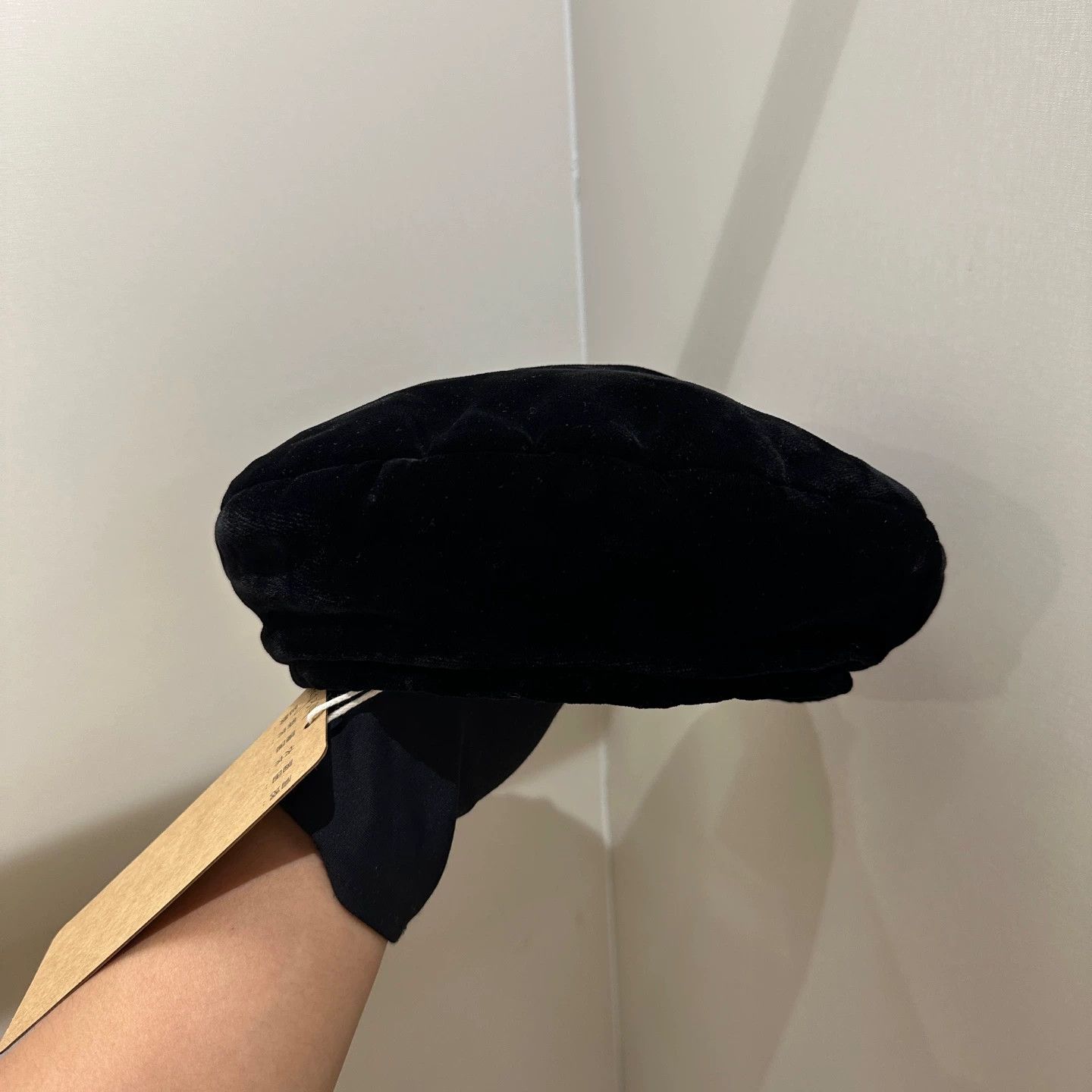 Chanel Chanel May314 Velvet Logo Beret S Size ONE SIZE - 2 Thumbnail