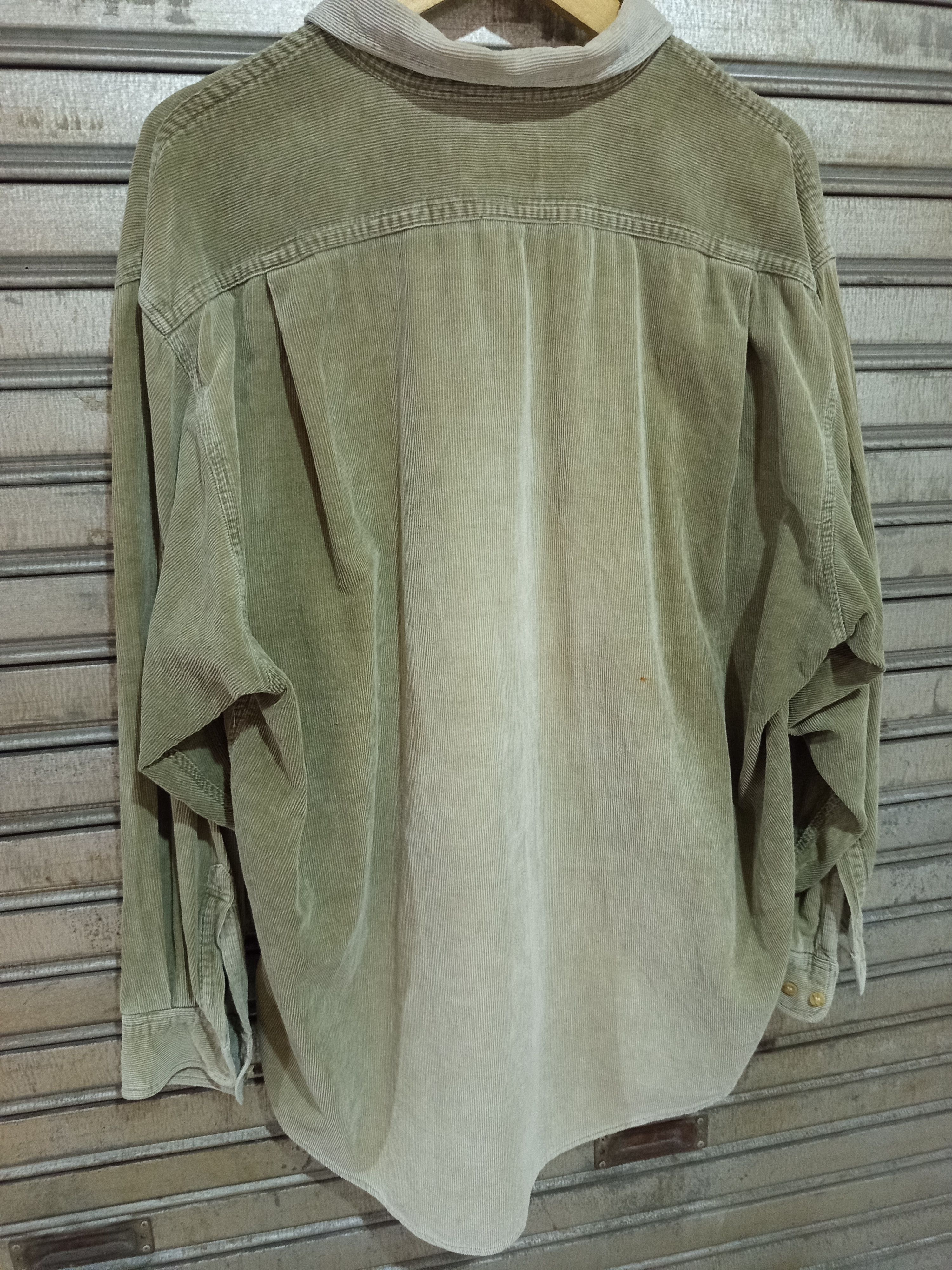 Spruce 1990s Spruce Corduroy Work Shirt Olive Green Size US L / EU 52-54 / 3 - 6 Thumbnail