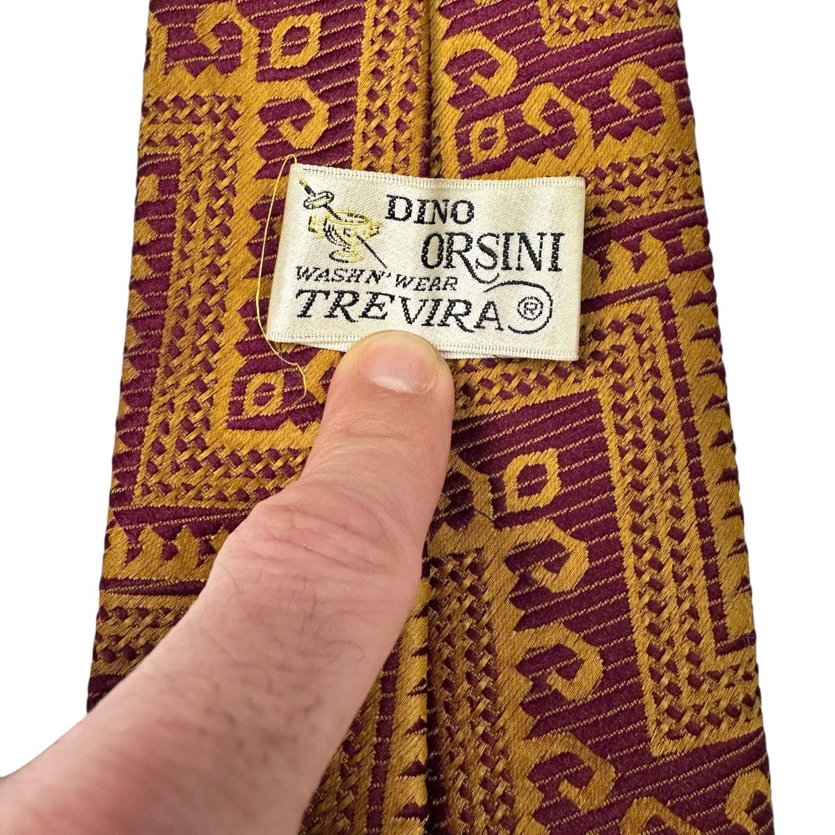 Vintage Vintage 1970s Dino Orsini Funky Mod Disco Geometric Tie Size ONE SIZE - 3 Thumbnail