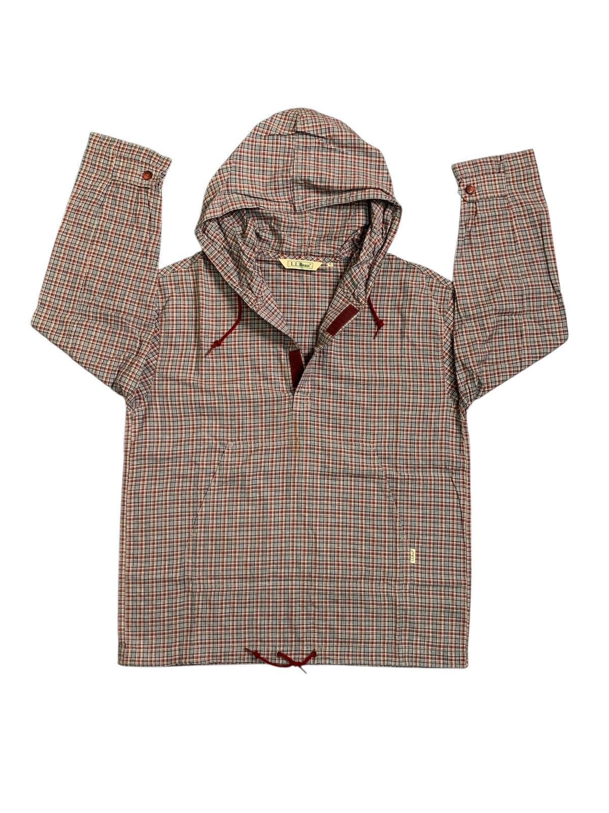 L.L. Bean Rare Design Vintage L.L.Bean Plaid Anorak Jacket Size M / US 6-8 / IT 42-44 - 3 Thumbnail