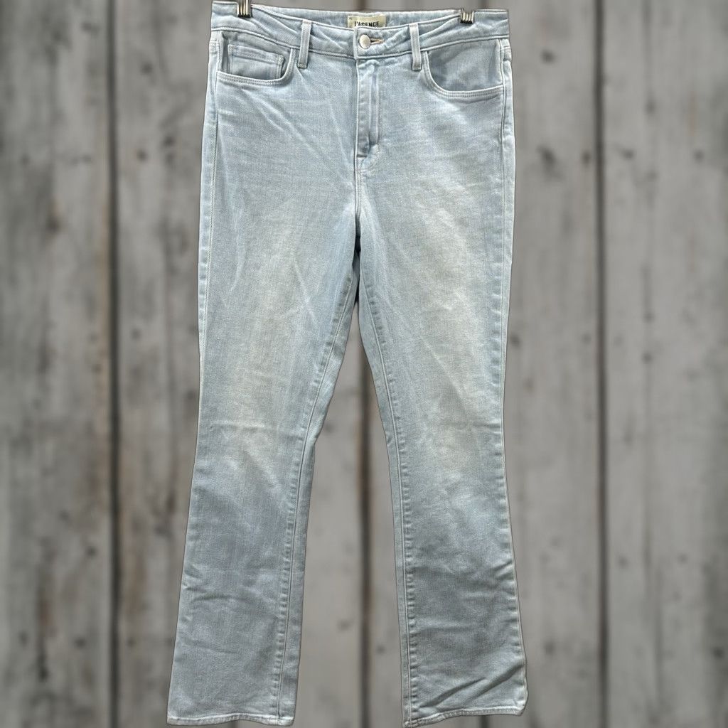 L'AGENCE L'AGENCE Oriana Jeans Womens 27 High Rise Straight Belmont Kendrick Flare Y2K Jeans Style: Straight 5-Pocket Denim Blue Size 27" / US 4 / IT 40 - 1 Thumbnail