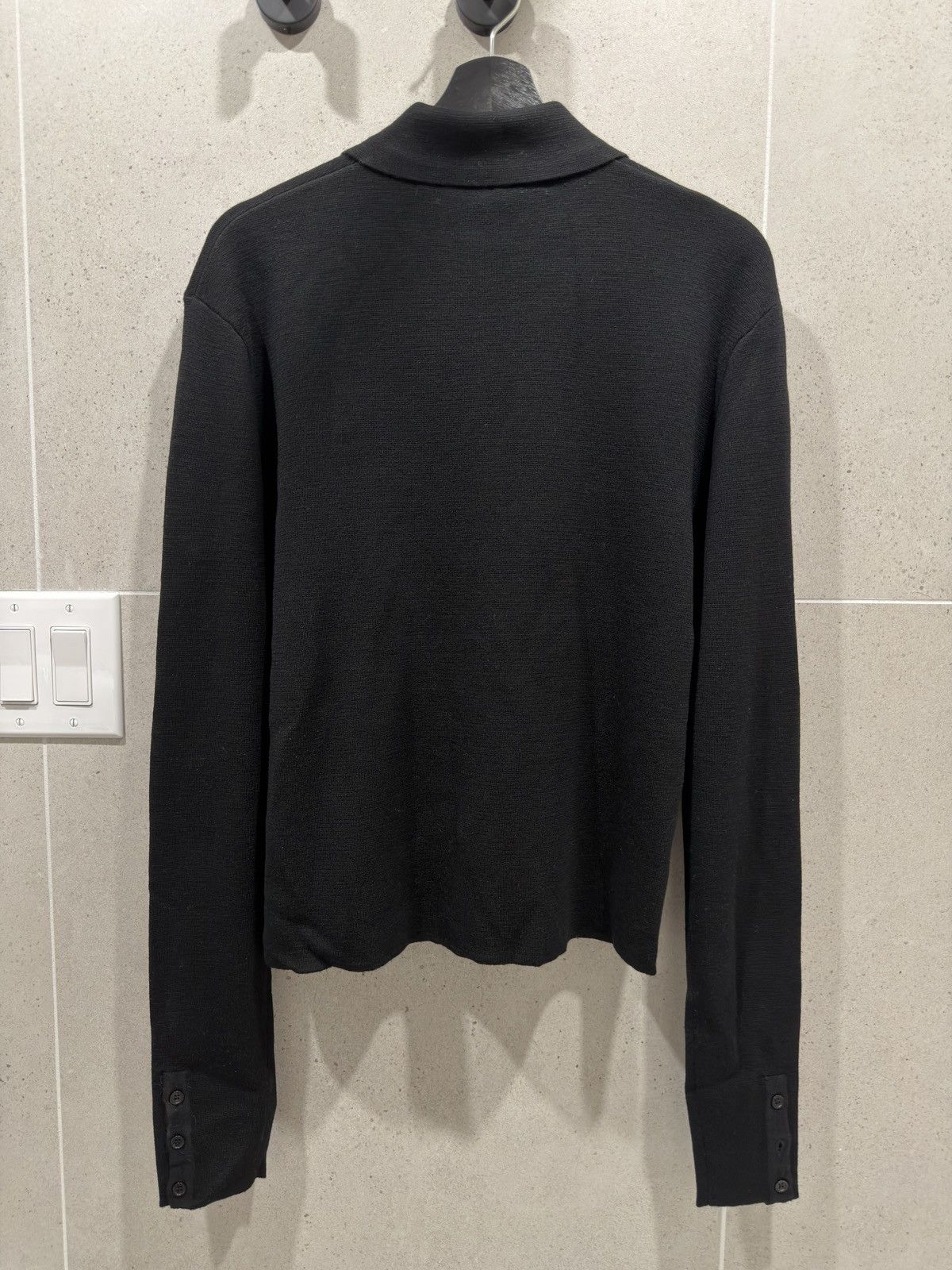 SPENCER BADU Spencer Badu Knitted Tie Shirt Black Size US M / EU 48-50 / 2 - 2 Thumbnail