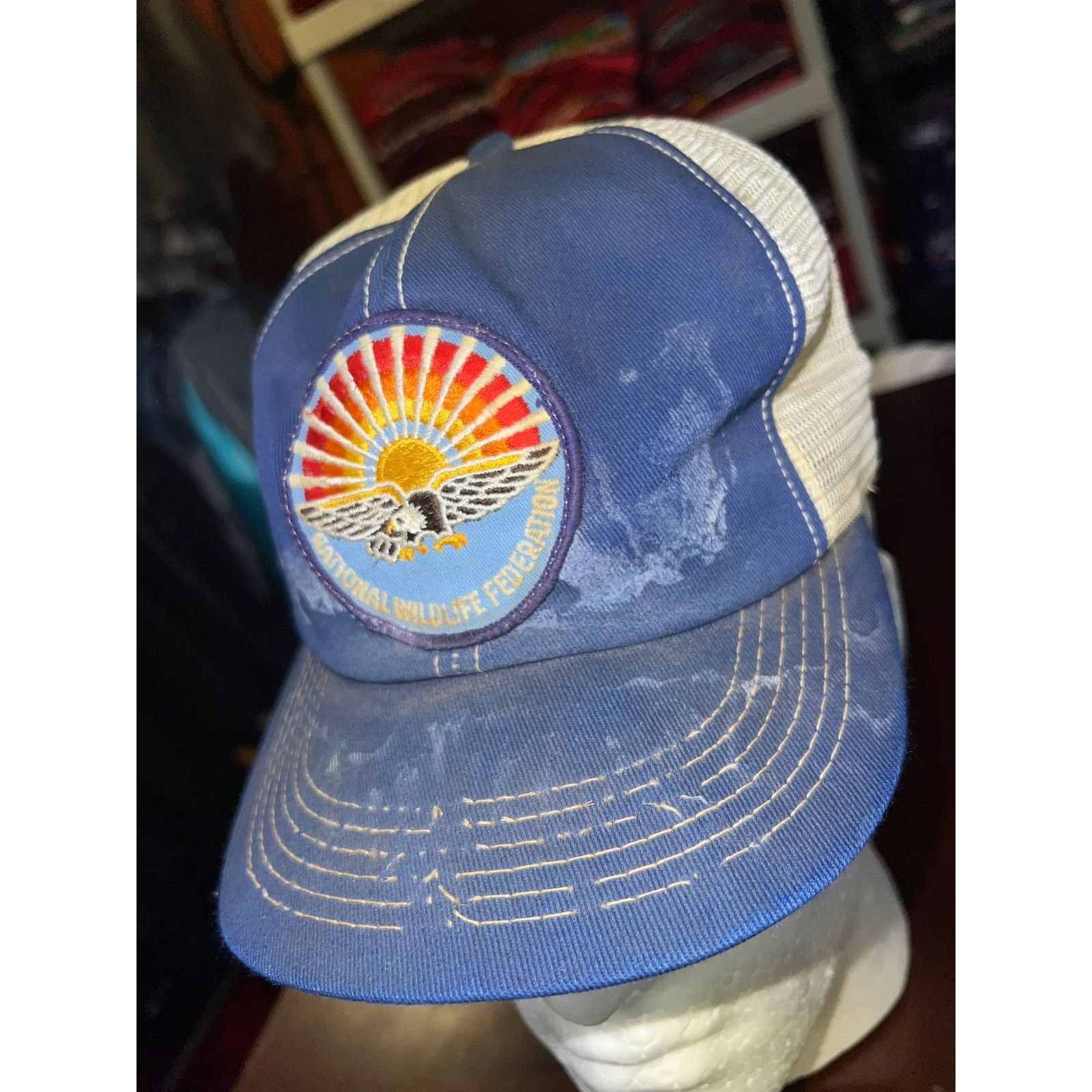 Vintage Vintage National Wildlife Hat Federation Bald Eagle Snapback Size ONE SIZE - 4 Thumbnail