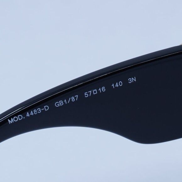 Versace Versace VE4483D GB1/87 Sunglasses Black Square Frame Size ONE SIZE - 4 Thumbnail