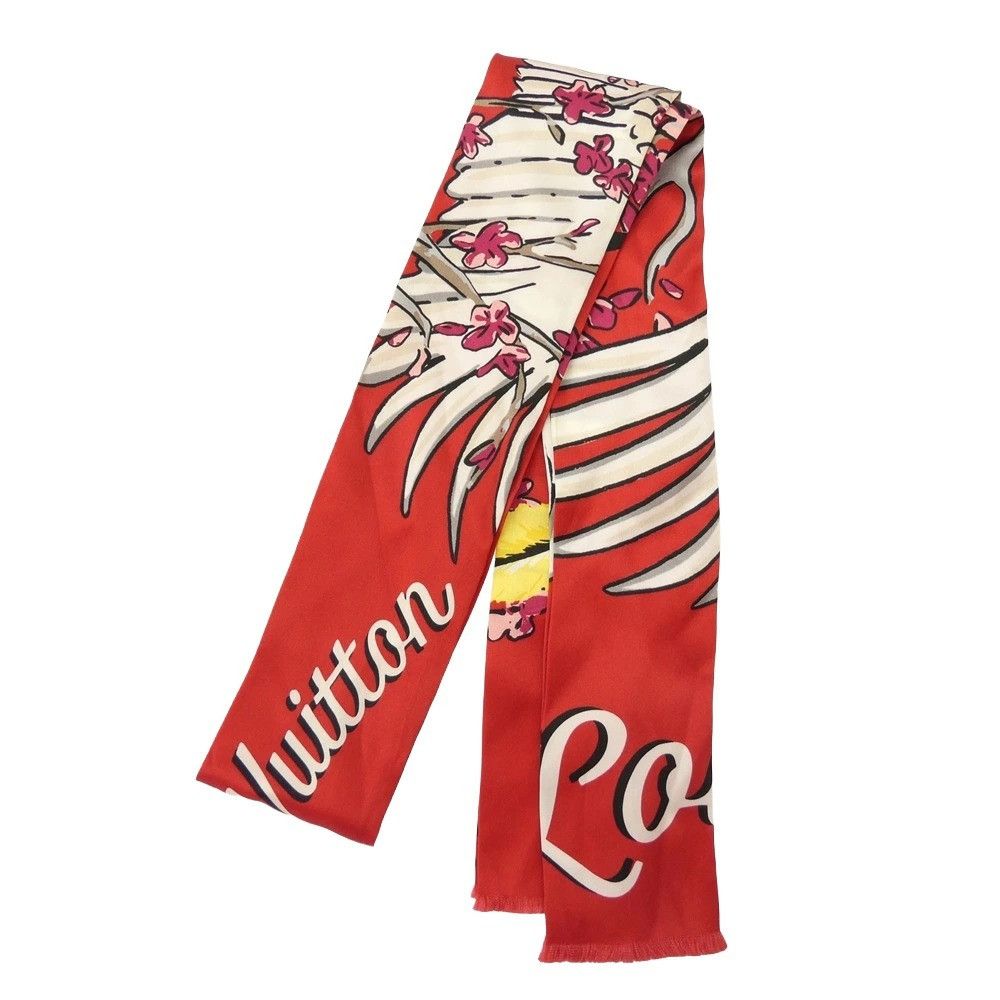 Louis Vuitton LOUIS VUITTON MP1709 Kim Jones Era Silk Scarf Stole Size ONE SIZE - 1 Thumbnail