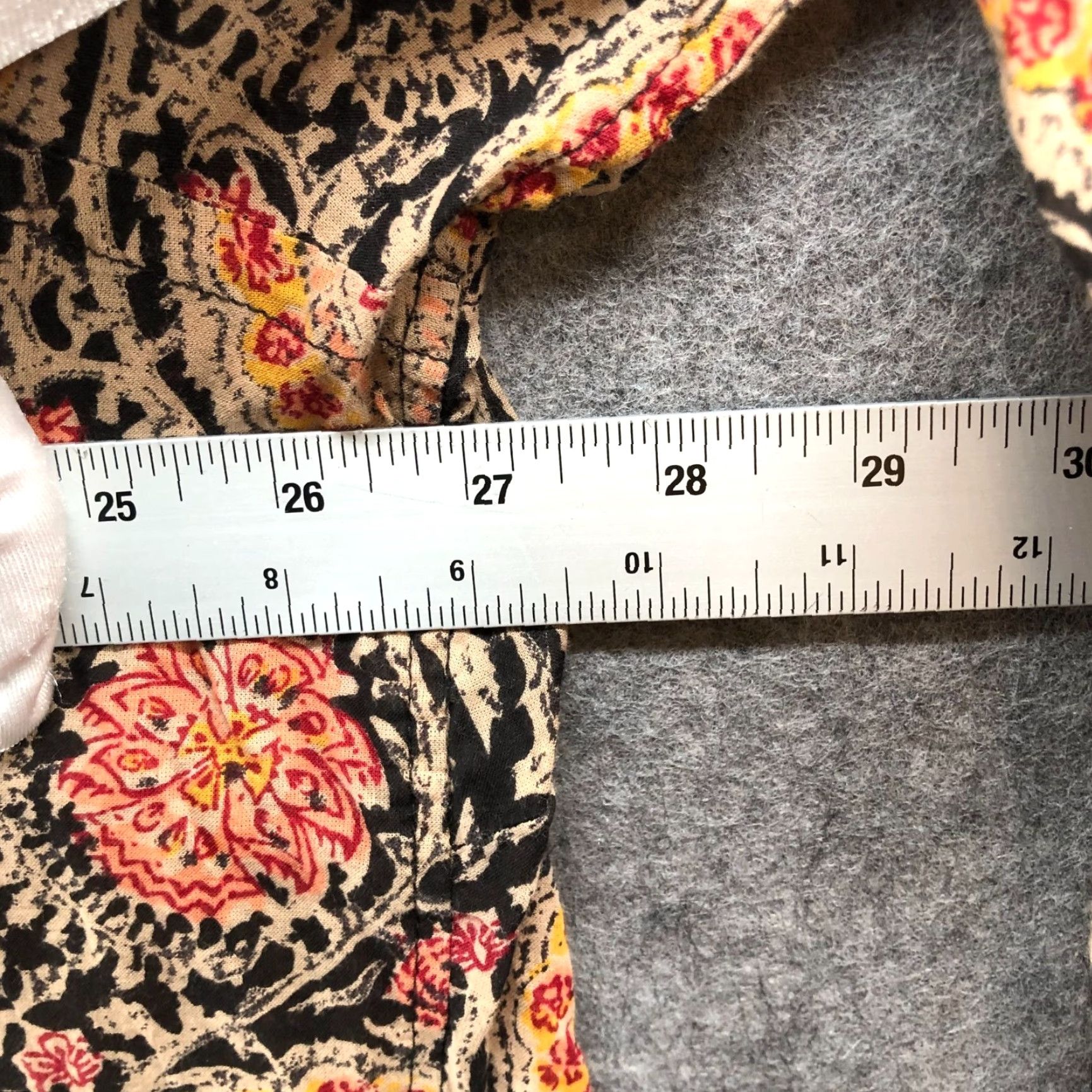 Ralph Lauren Lauren Ralph Lauren Blouse Womens 3XL 3/4 Sleeve Paisley Print Orange Bohemian Cotton Ruffle Shirt Adult Womens Slim Casual Shirt? Size XXL / US 16-18 / IT 52-54 - 6 Thumbnail