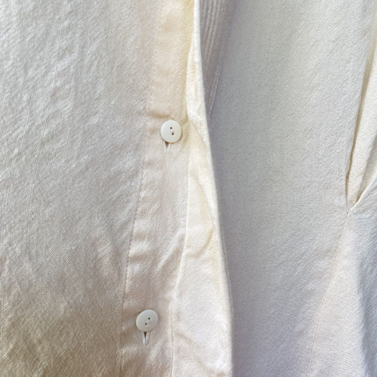 Dior Christian Dior Fitted Pale Yellow Wool Shirt Size M / US 6-8 / IT 42-44 - 7 Thumbnail