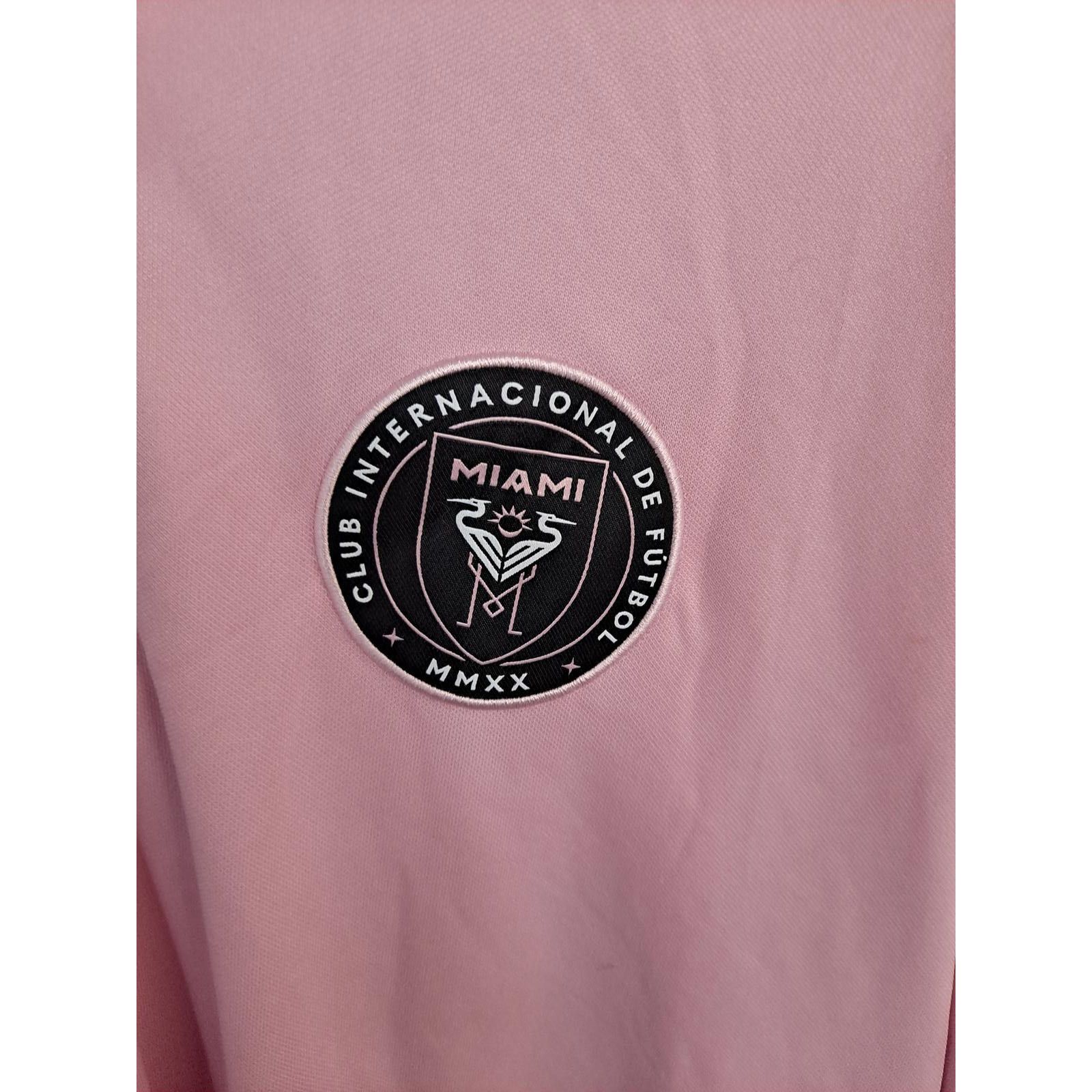Adidas Adidas 1/2 Zip Pink Club Intercontinental Futbol Miami MMXX Size ONE SIZE - 2 Thumbnail