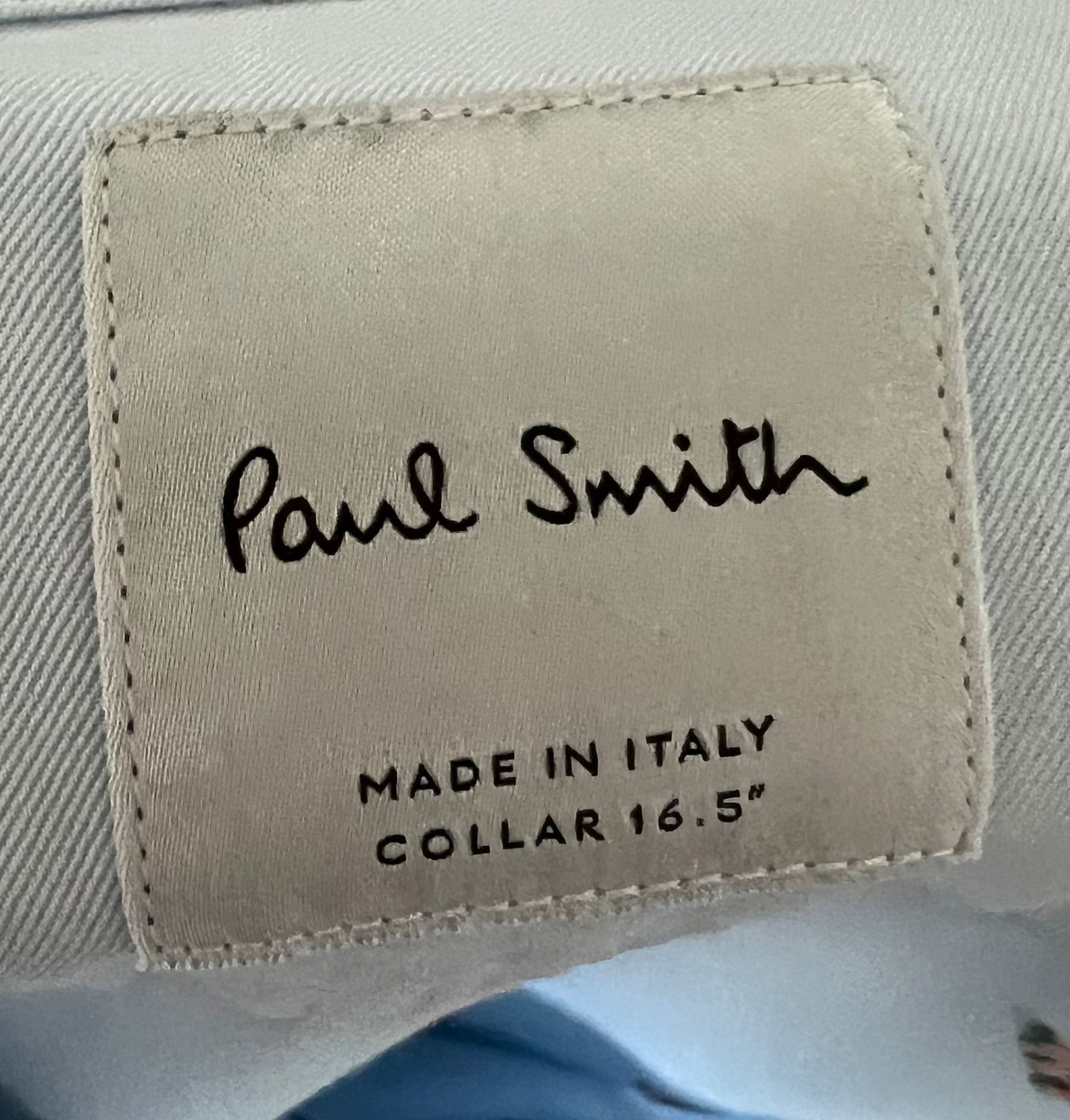 Paul Smith Blue formal shirt with embroidered bats Size US L / EU 52-54 / 3 - 2 Thumbnail