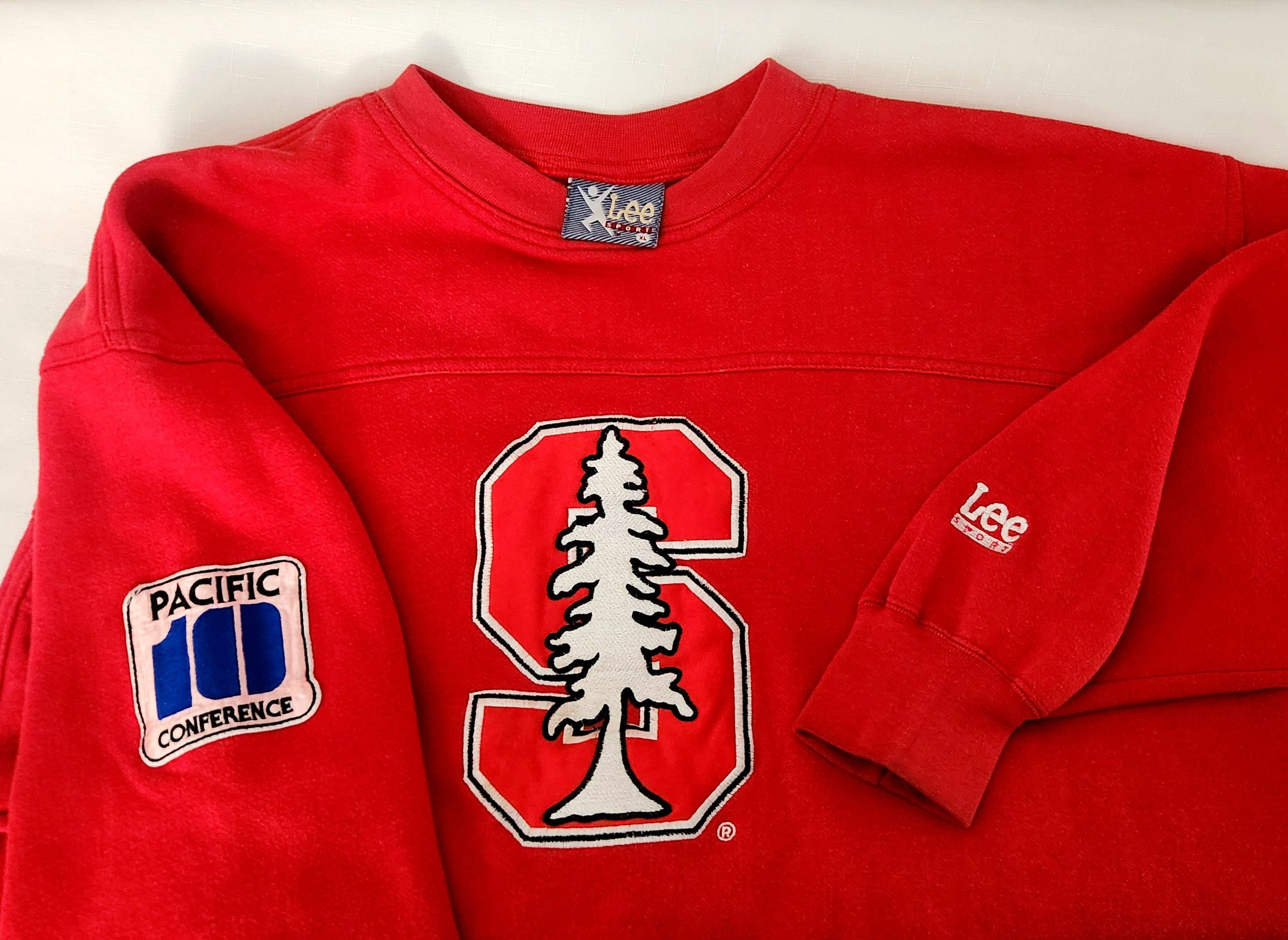 Lee × Vintage Vintage 90s Stanford University Crewneck Sweatshirt Lee XL Size US XL / EU 56 / 4 - 6 Thumbnail