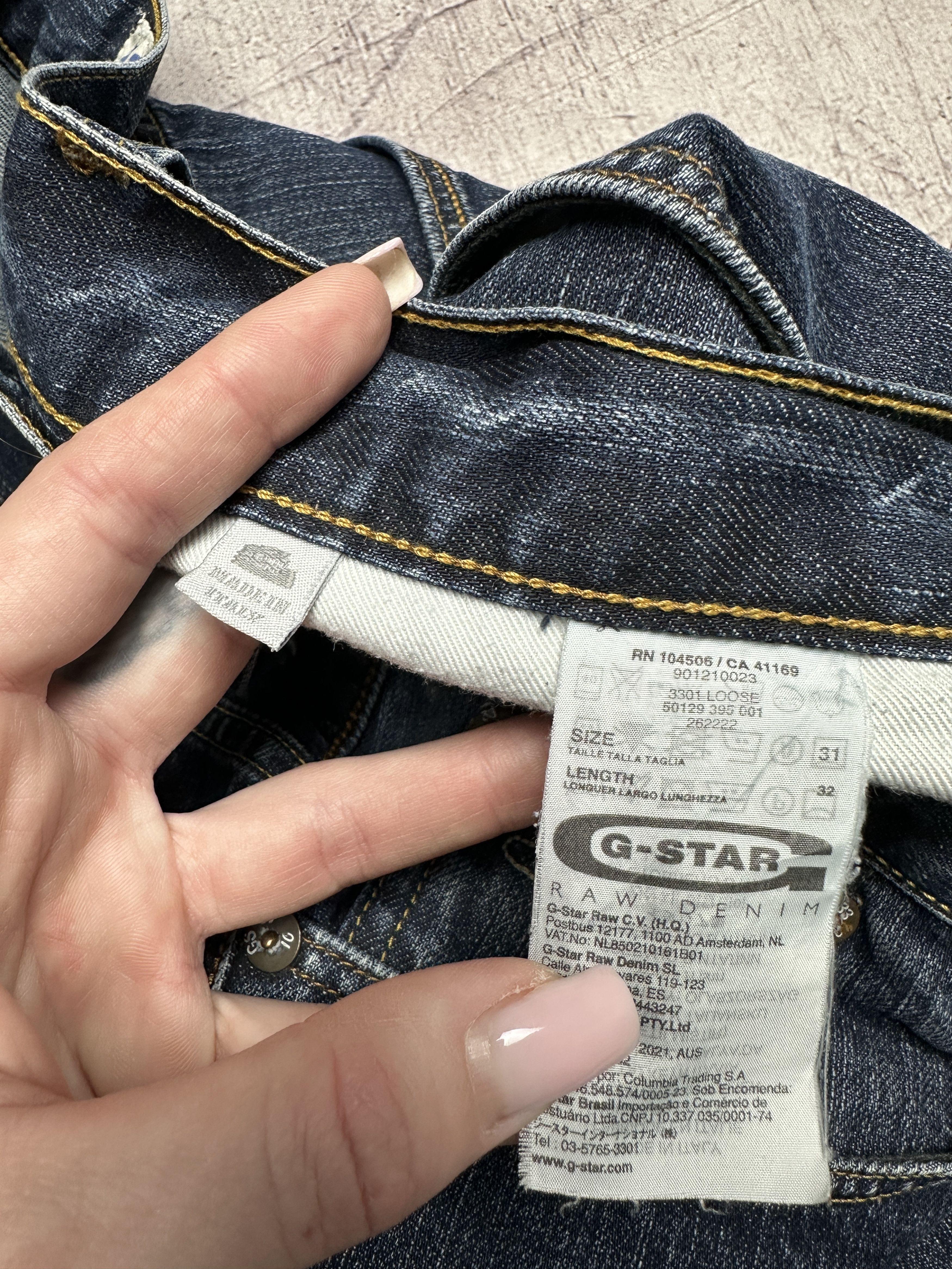 G-Star G Star Raw 3301 Loose Mens Denim Pants Jeans Size US 31 - 4 Thumbnail