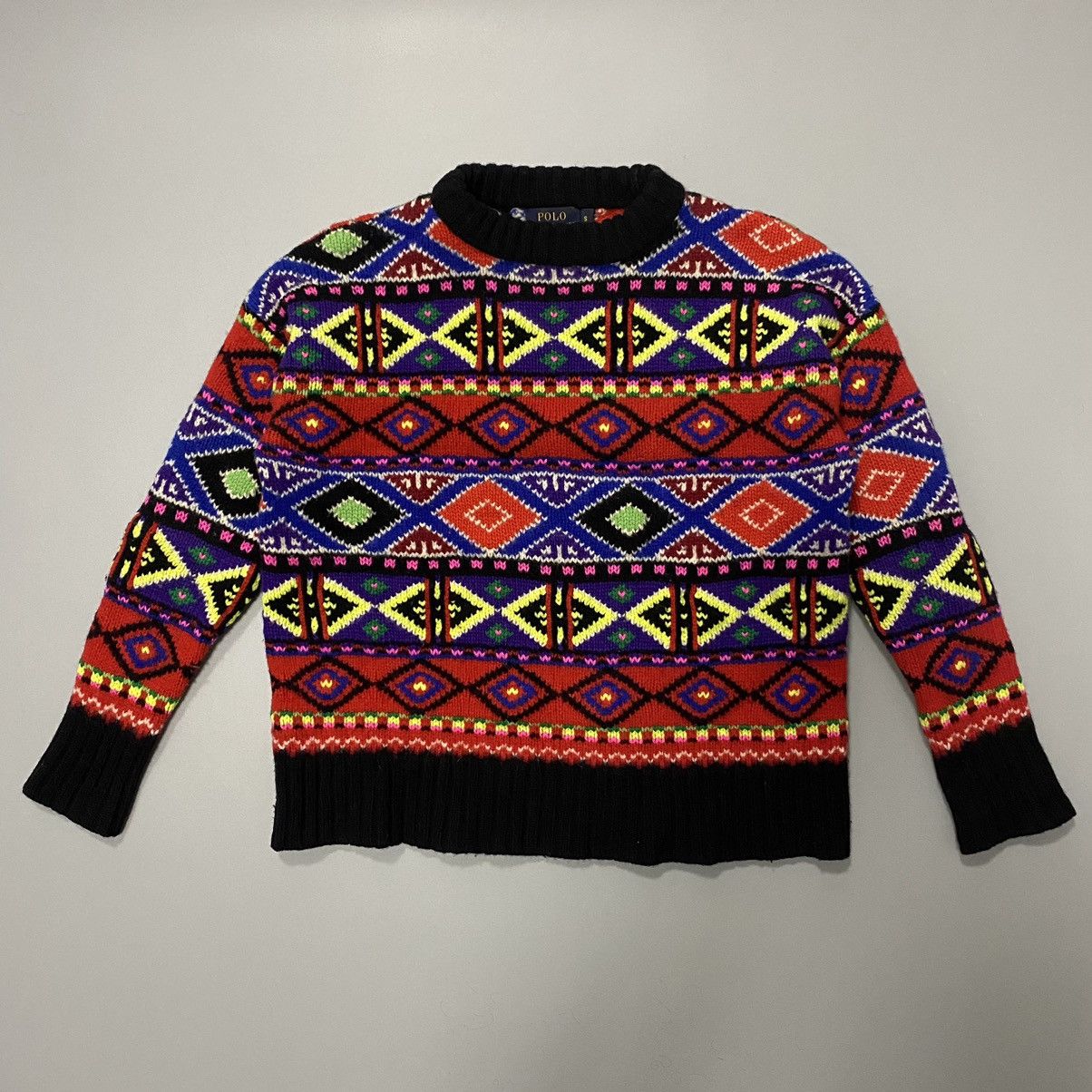 Polo Ralph Lauren Polo Ralph Lauren S Multicolour Wool/Cashmere Blend Sweater Size S / US 4 / IT 40 - 1 Thumbnail