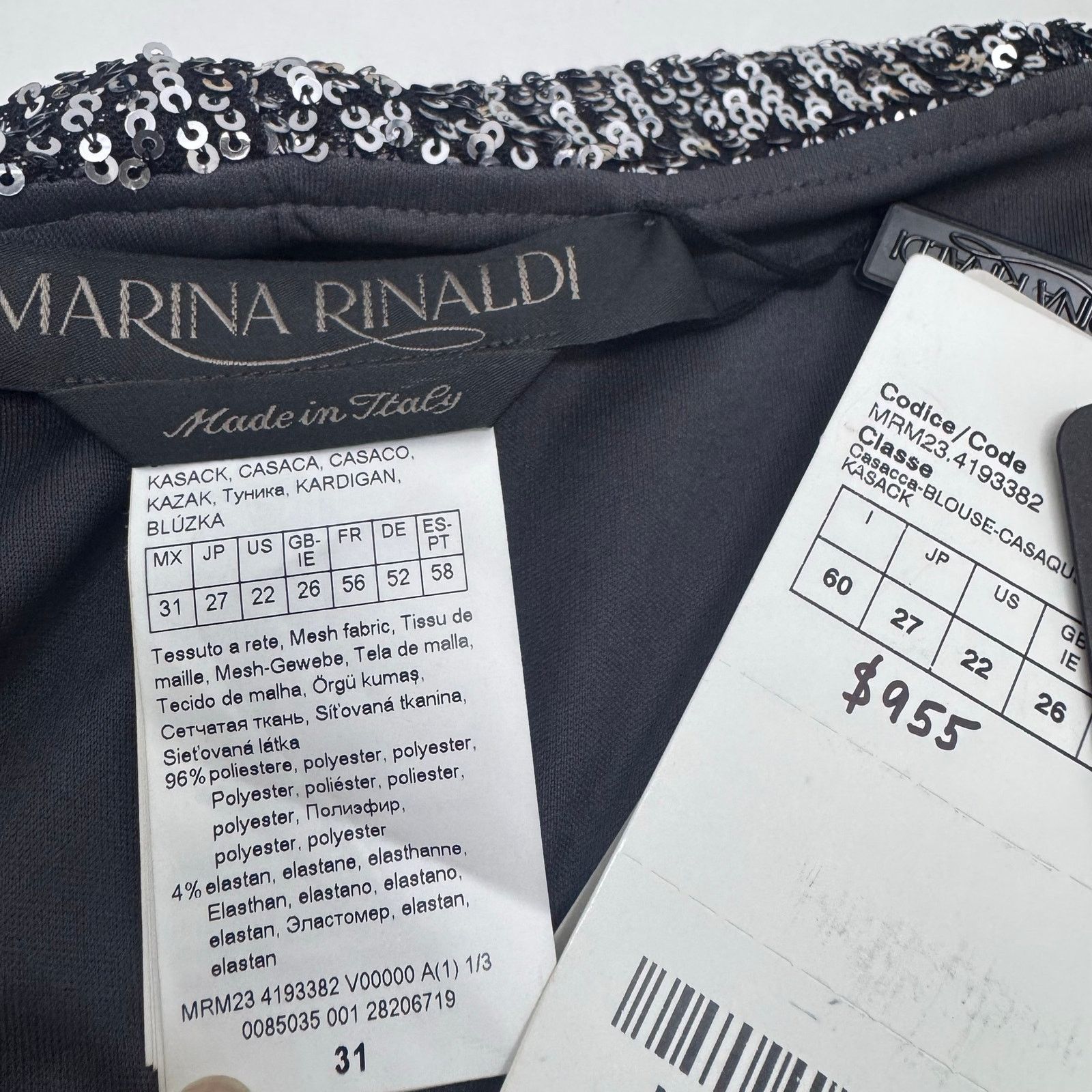 Marina Rinaldi Marina Rinaldi Festivo Sequin Wrap Top Plus 22 Event Party Size 3XL / US 20-22 - 10 Thumbnail